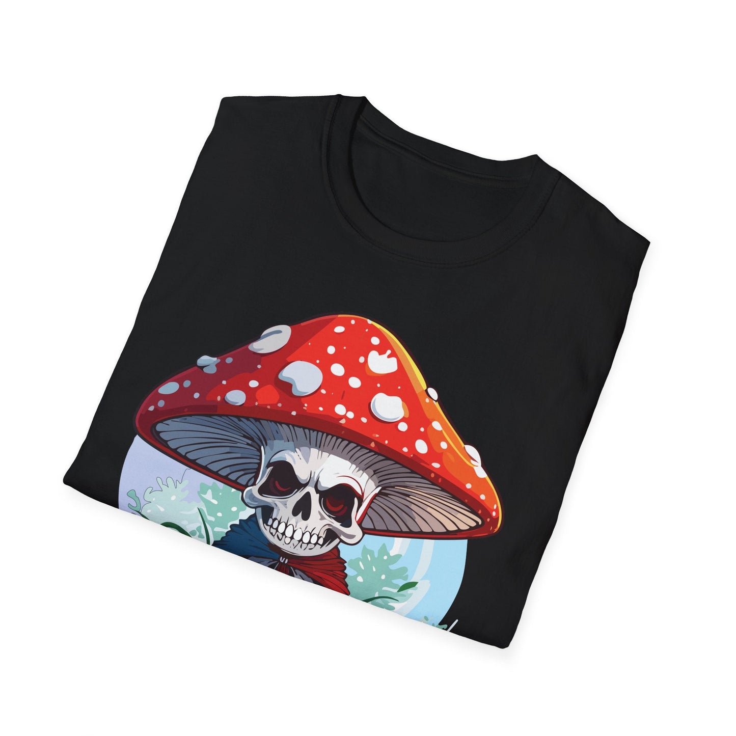Mashroom Tee Shirt Unisex Gildan Softstyle Short Sleeve Cotton Tee With Funny Mashroom Graphic