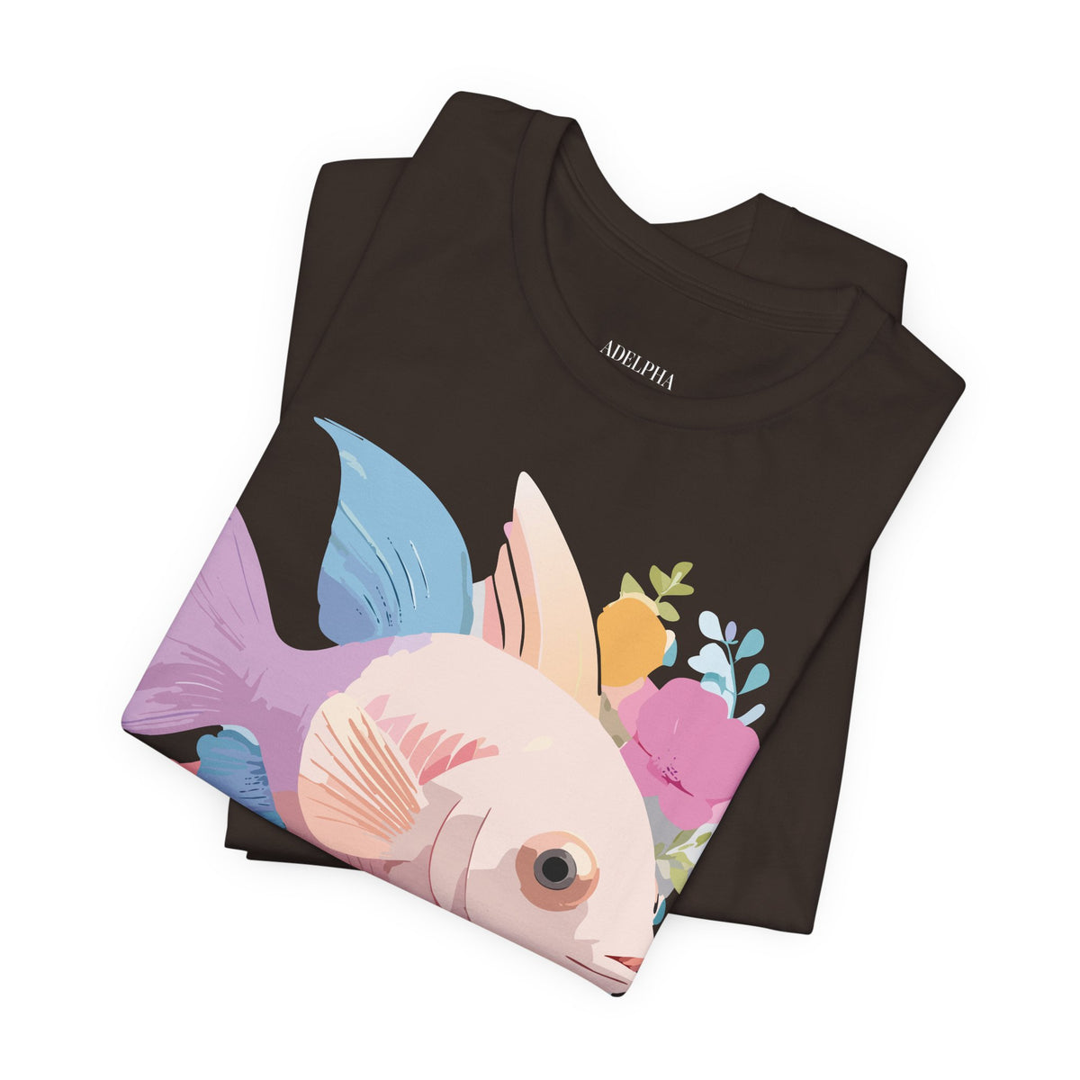 Fish Graphic Design Tee Bella+Canvas Unisex 100 Cotton Tee Shirt a103