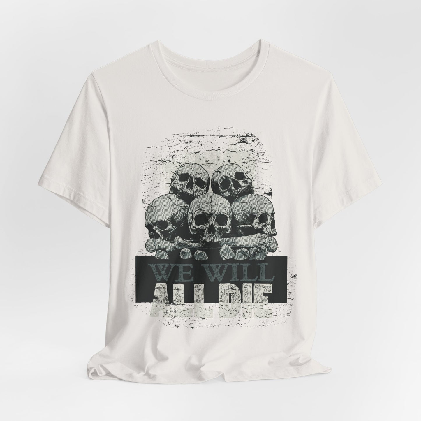 All Die Skull Graphic Design Tee, Skull Shirt, Vintage Tees, Art Design T-Shirt, Graphic Tee, Art Shirts