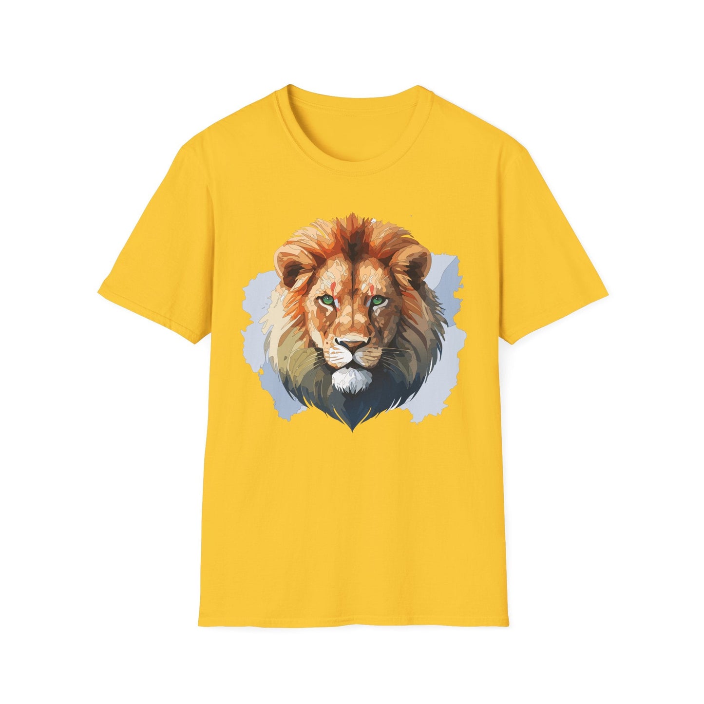 Lion Shirt Unisex Animal Tee Softstyle Gildan 64000 100 Percent Ring Spun Cotton