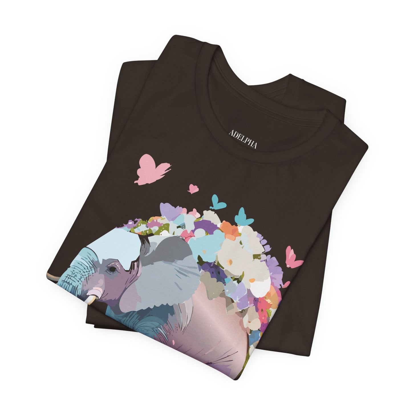 Elephant Shirt Graphic Tee Unisex Vintage Inspired Art Design By Adelpha Original Artwork