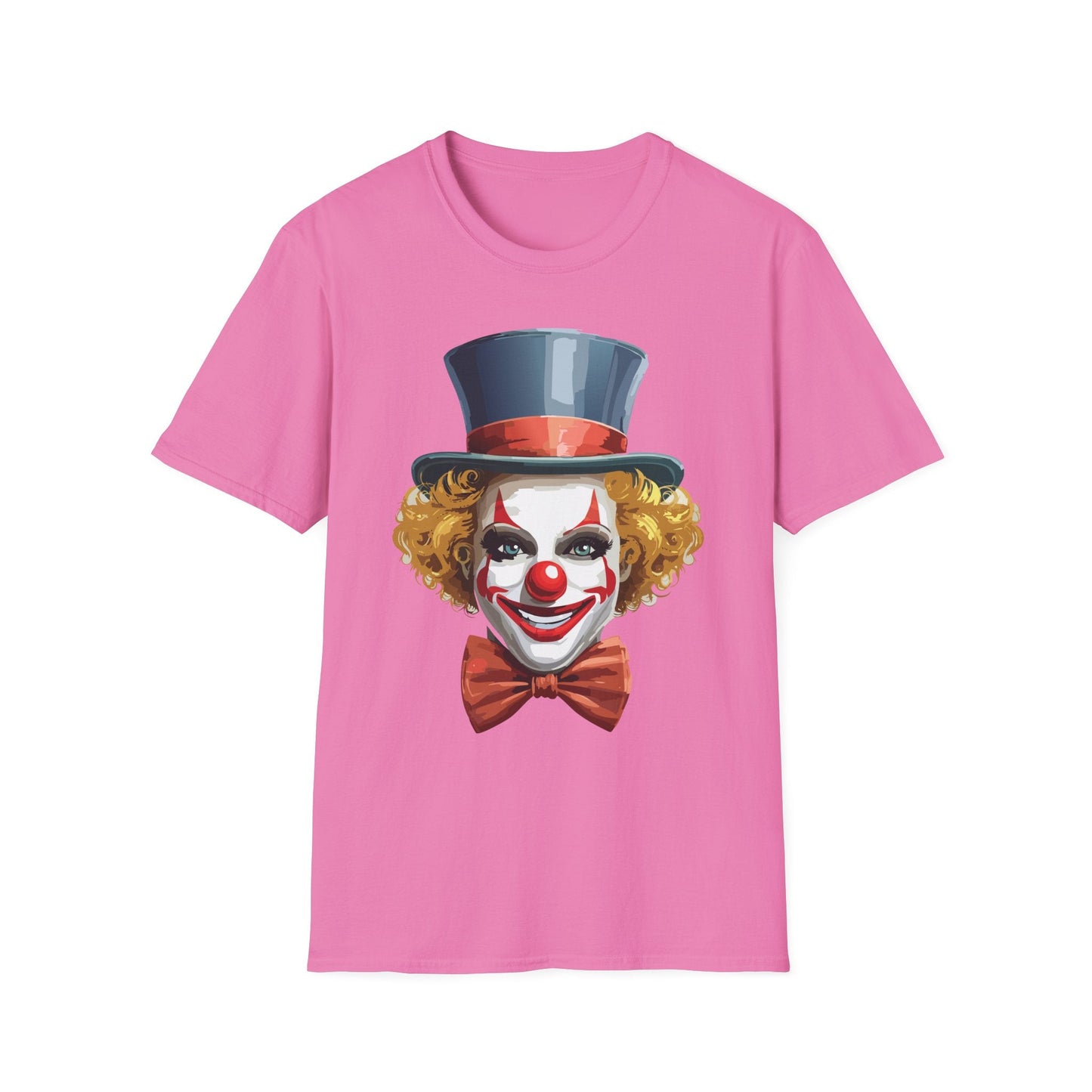 Clown Shirt T Shirt With Clown Funny Man Circus Shirt Scary Man Tee Unisex Gildan Softstyle 64000
