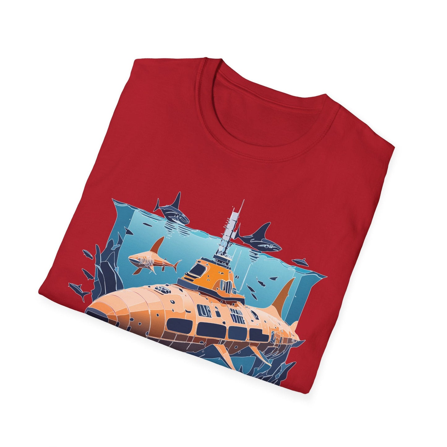 Ocean Graphic Unisex Softstyle Cotton Tee 10