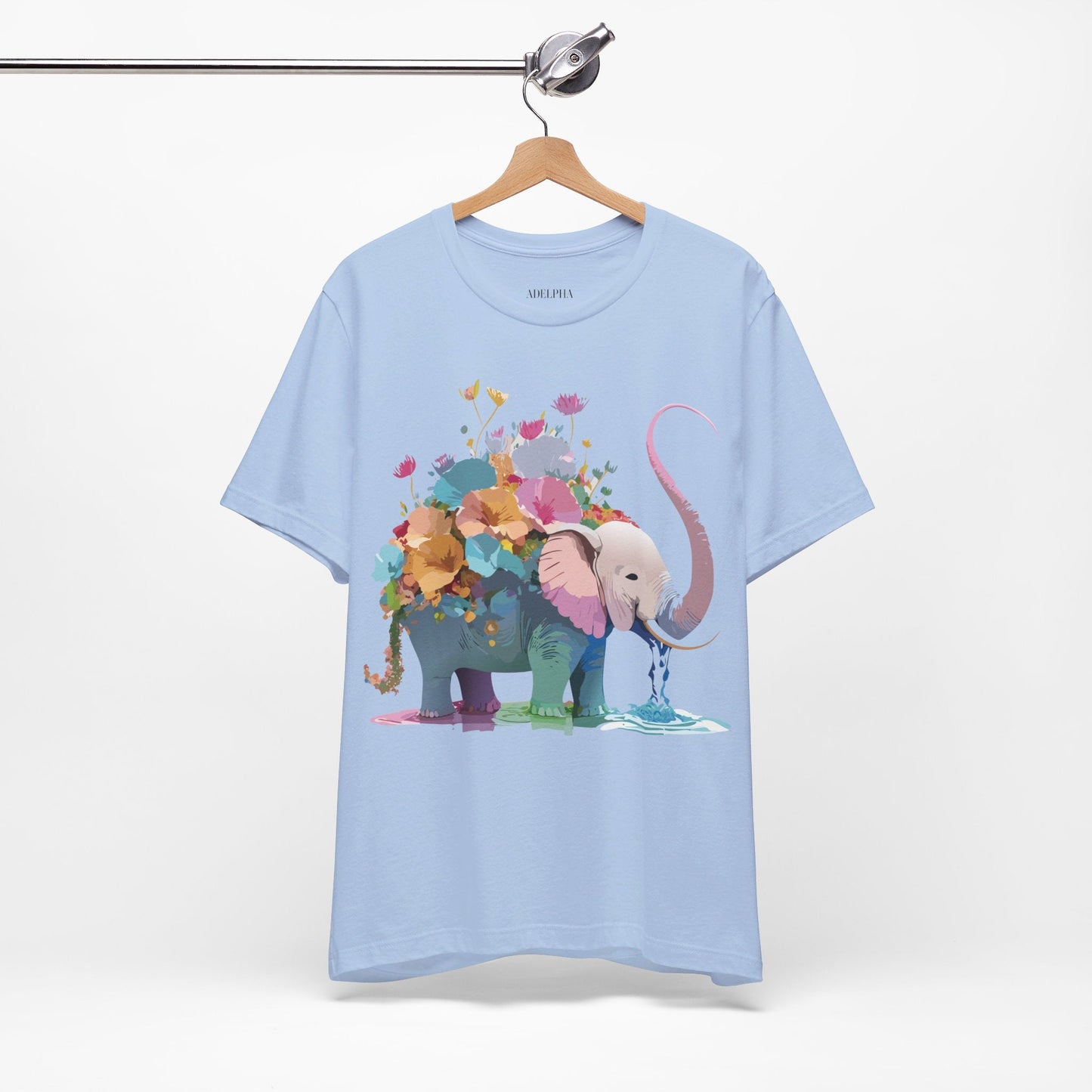Elephant Graphic Unisex 100 Cotton Jersey Vintage Art Design Tee 13