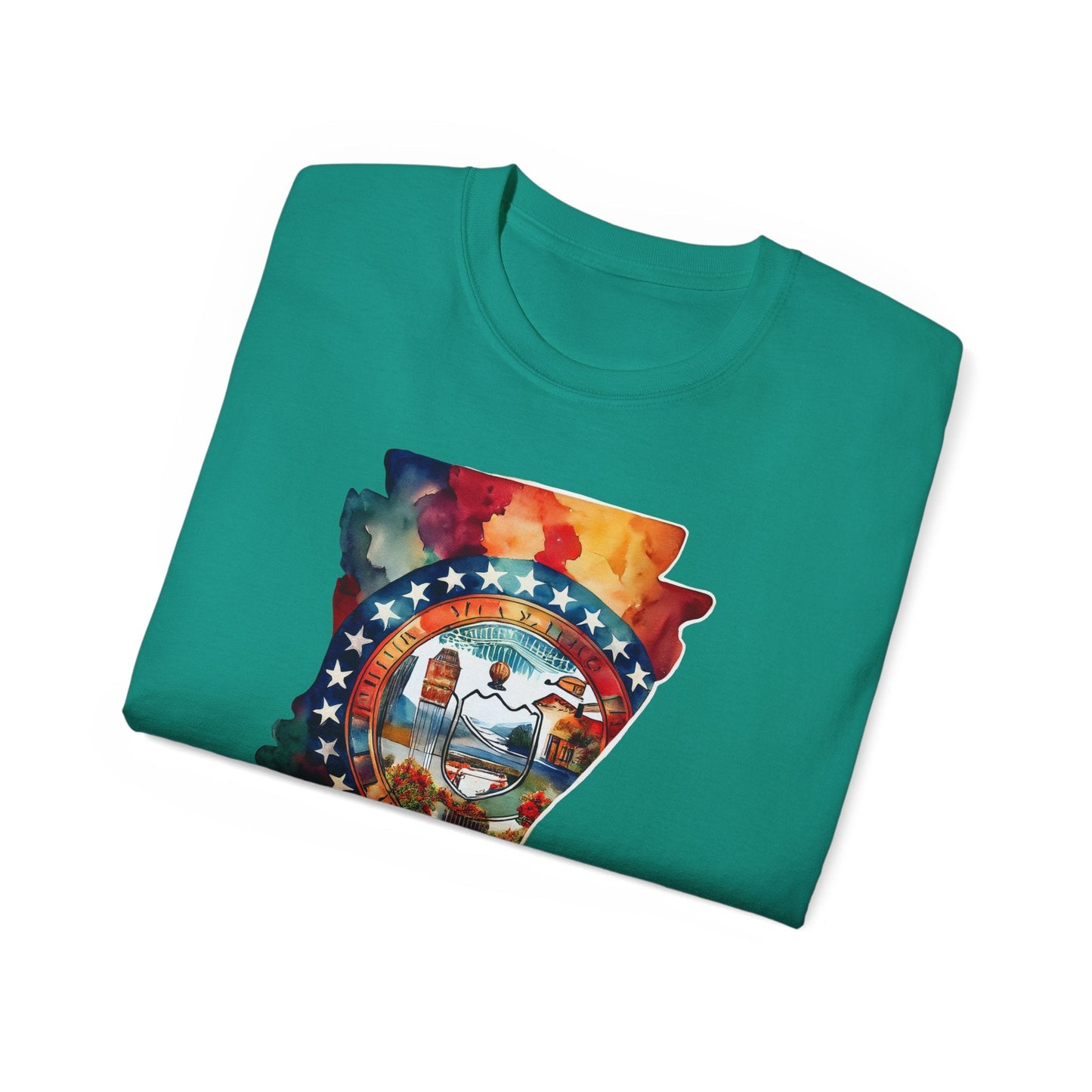 Arkansas Graphic Unisex Cotton T‑Shirt 1
