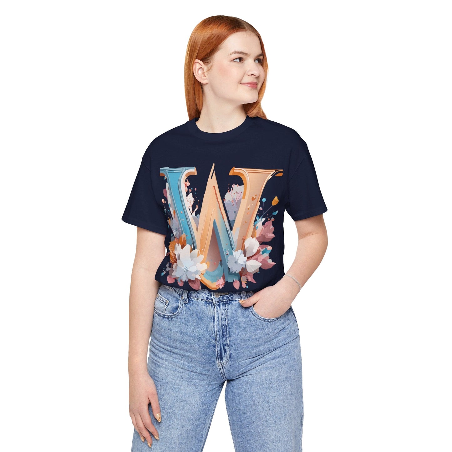 Letter W Shirt Unisex Graphic Tee By Adelpha Featuring Vintage Artwork For Everyday Casual Wear