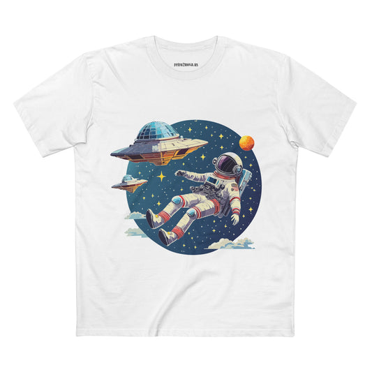 Cosmos Astronaut Graphic Tee Staple Unisex 100 Cotton Tee Shirt - CS-26