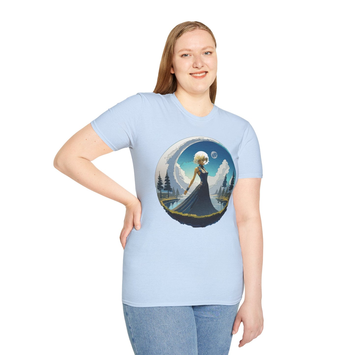 Womens Graphic T Shirt Art Design Tee Gildan Softstyle 64000 Unisex Short Sleeve