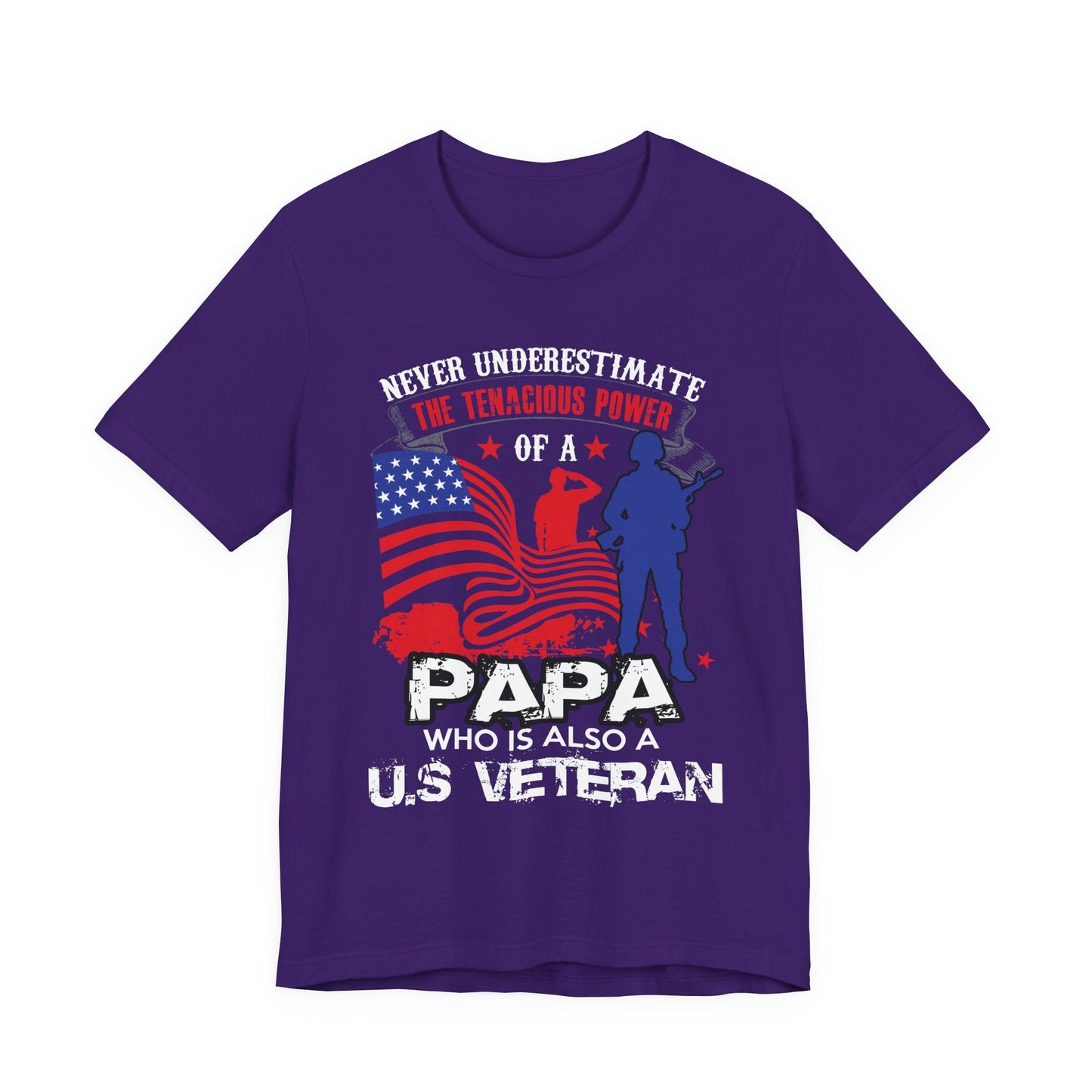 Army Veteran Patriotic Graphic Design Unisex Cotton T-Shirt v53