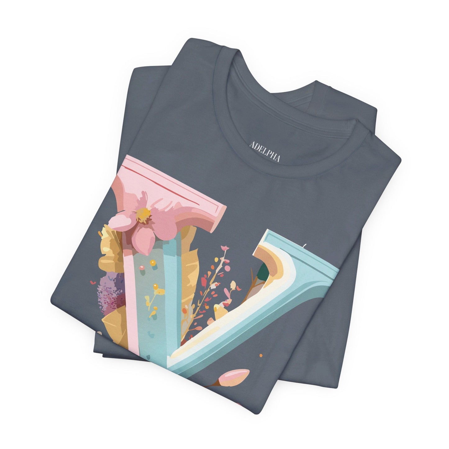 Letter Y Shirt Unisex Graphic Tee Vintage Inspired Artwork Adelpha Short Sleeve Design