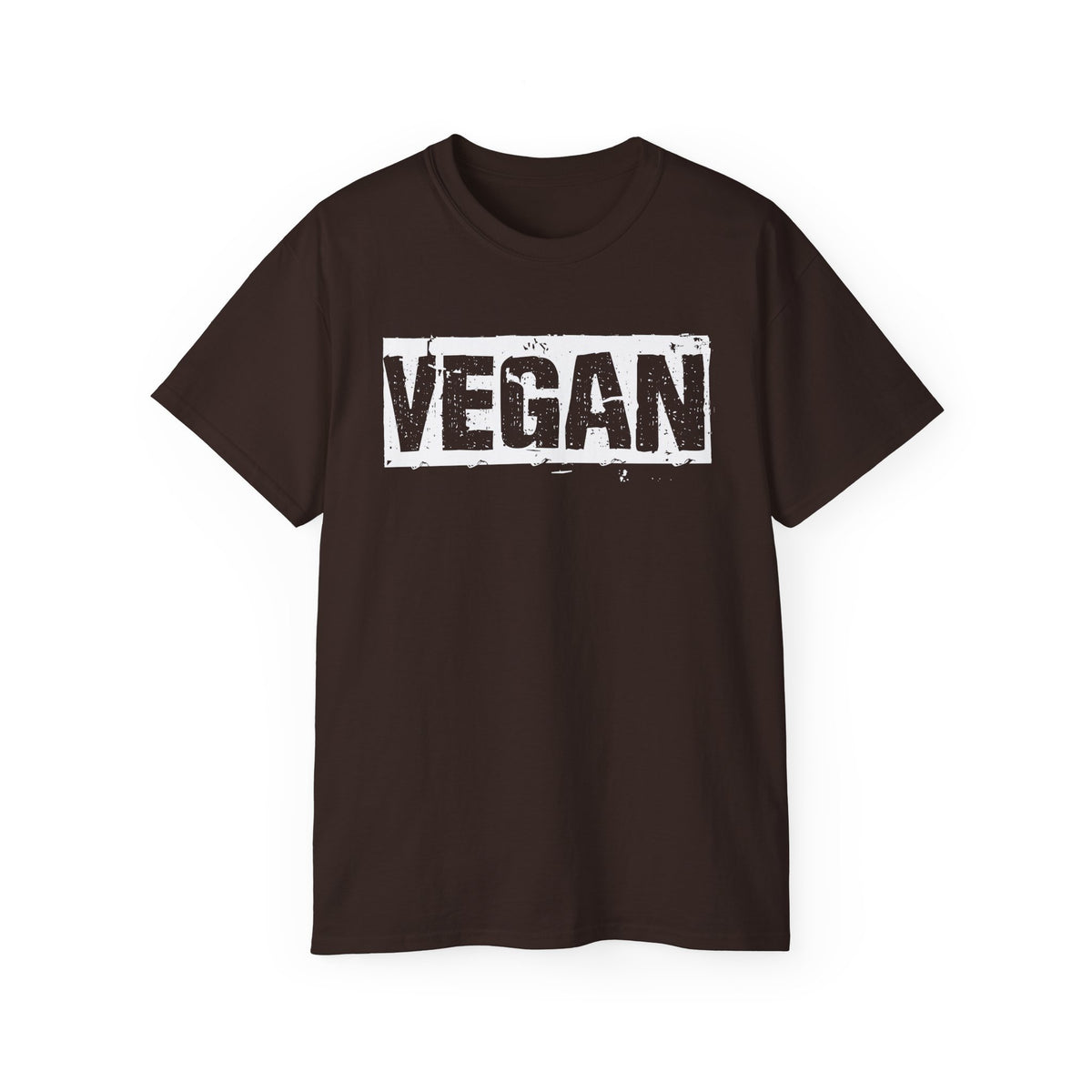 Vegan Block Stamp Tee | Bold Text Graphic T-Shirt
