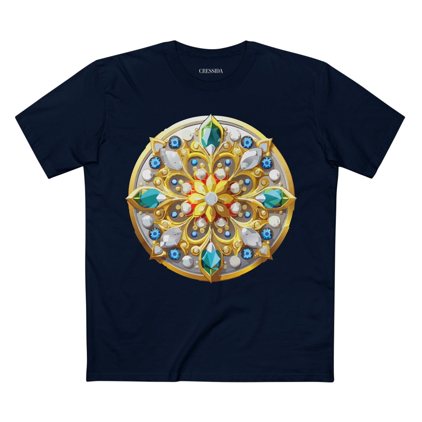 Medallion Graphic T-Shirt Unisex 100 Cotton With Gold Art Design Medal Tee 2