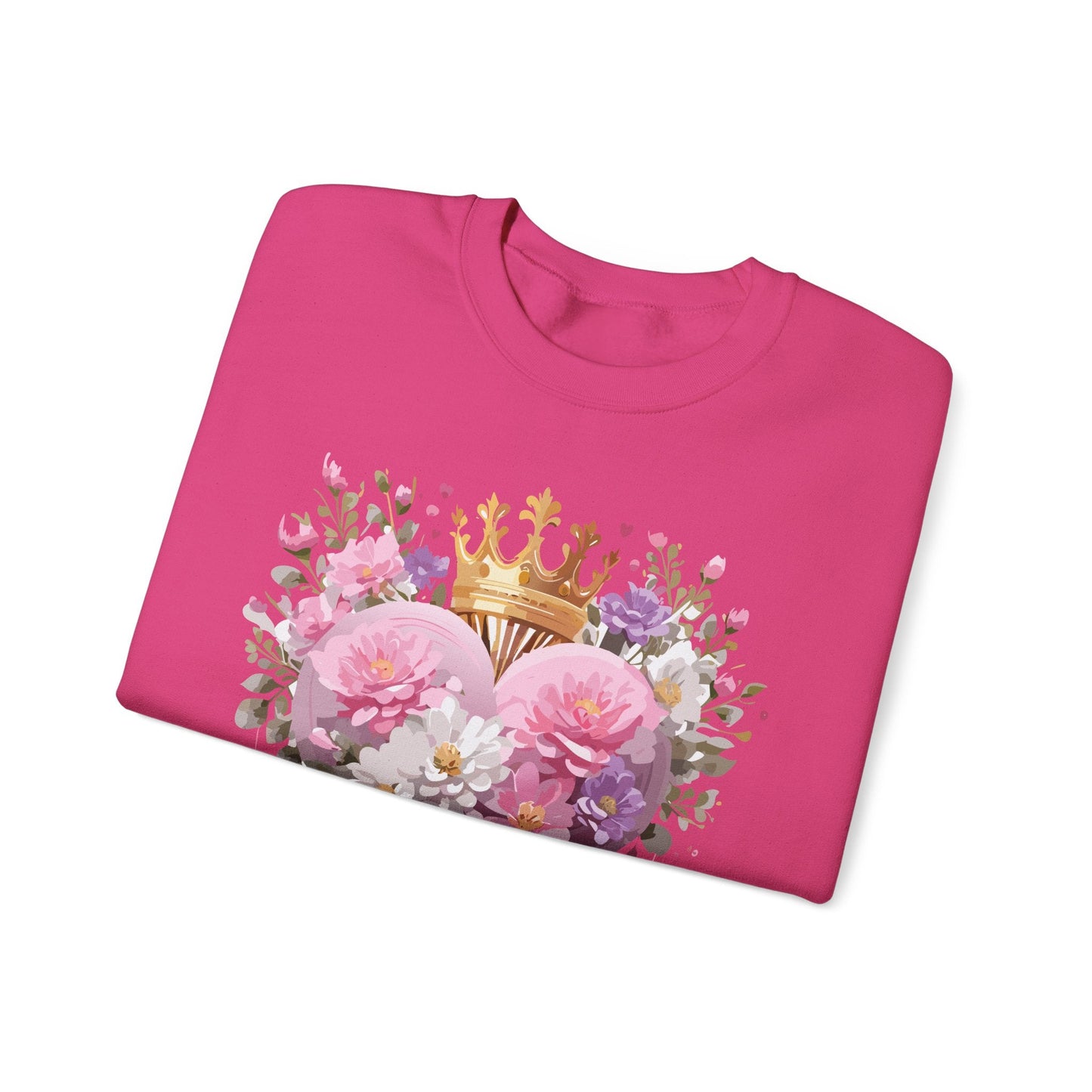 Floral Heart Sweatshirt, Floral Love Sweatshirt, Valentine's Day Sweatshirt, Heart Floral Sweatshirt