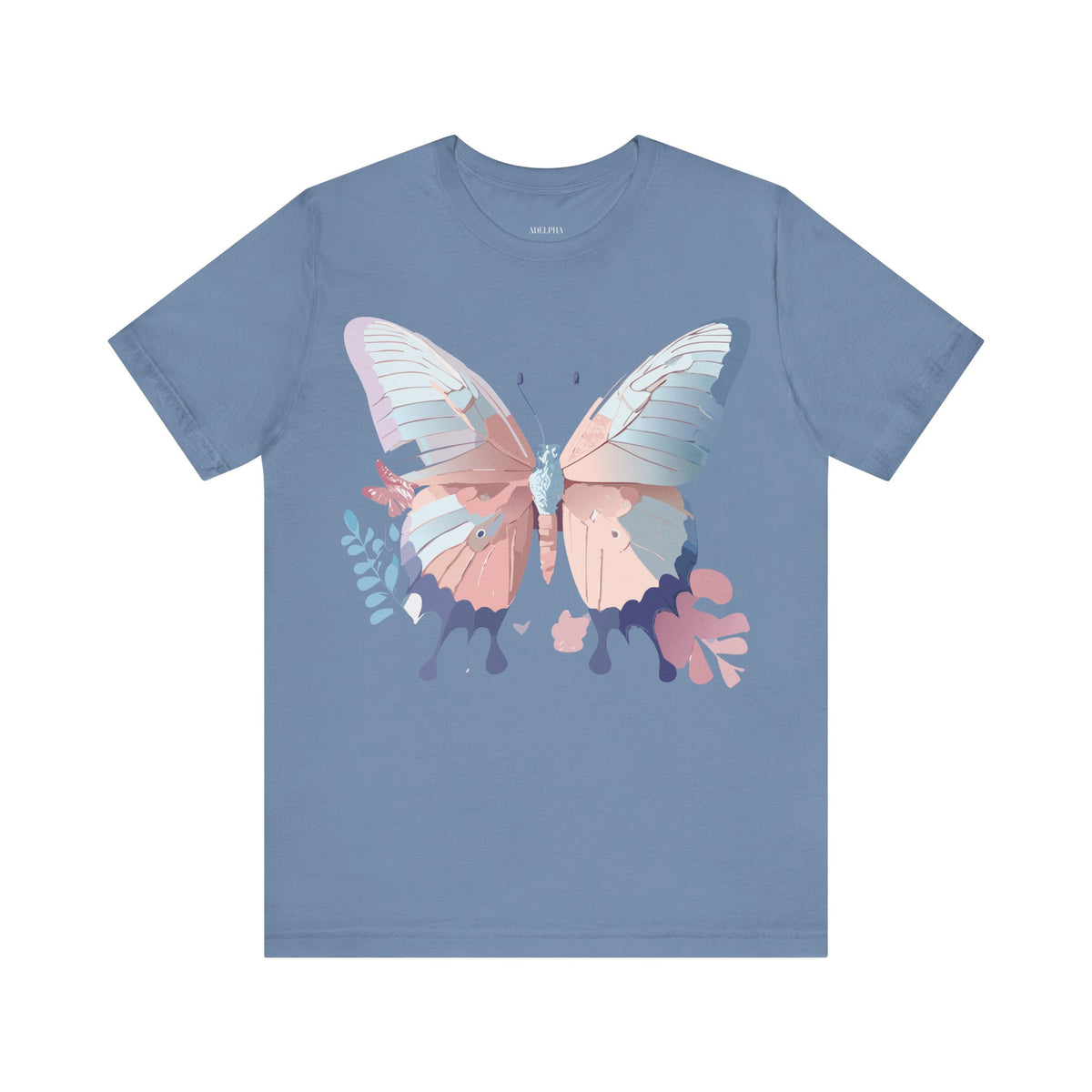 Butterfly Graphic Unisex Cotton Bella+Canvas Tee with Art Design n70