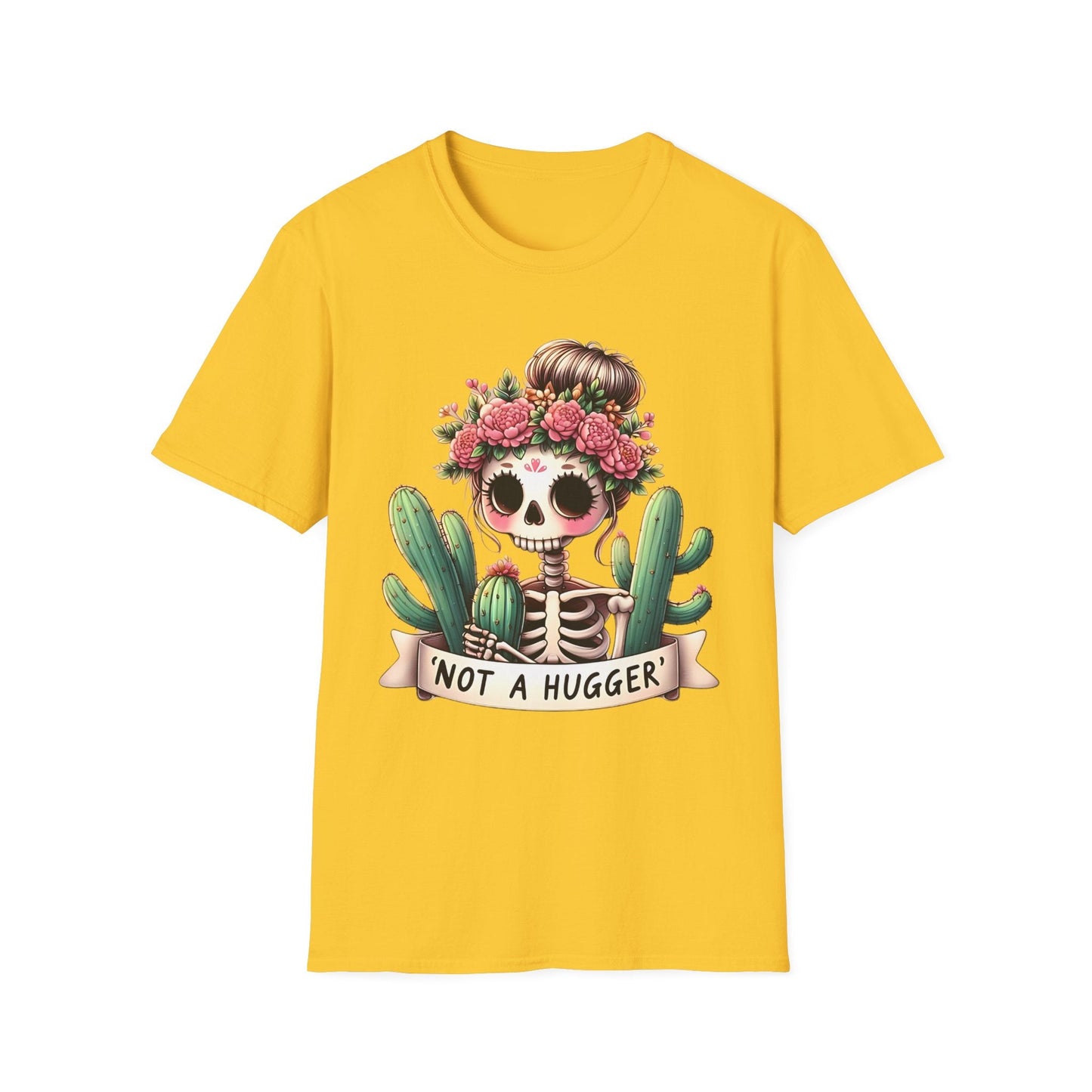 Skull Tee Shirt Unisex Skeleton Design Softstyle Cotton Tee Light Breathable Comfort Gildan 64000