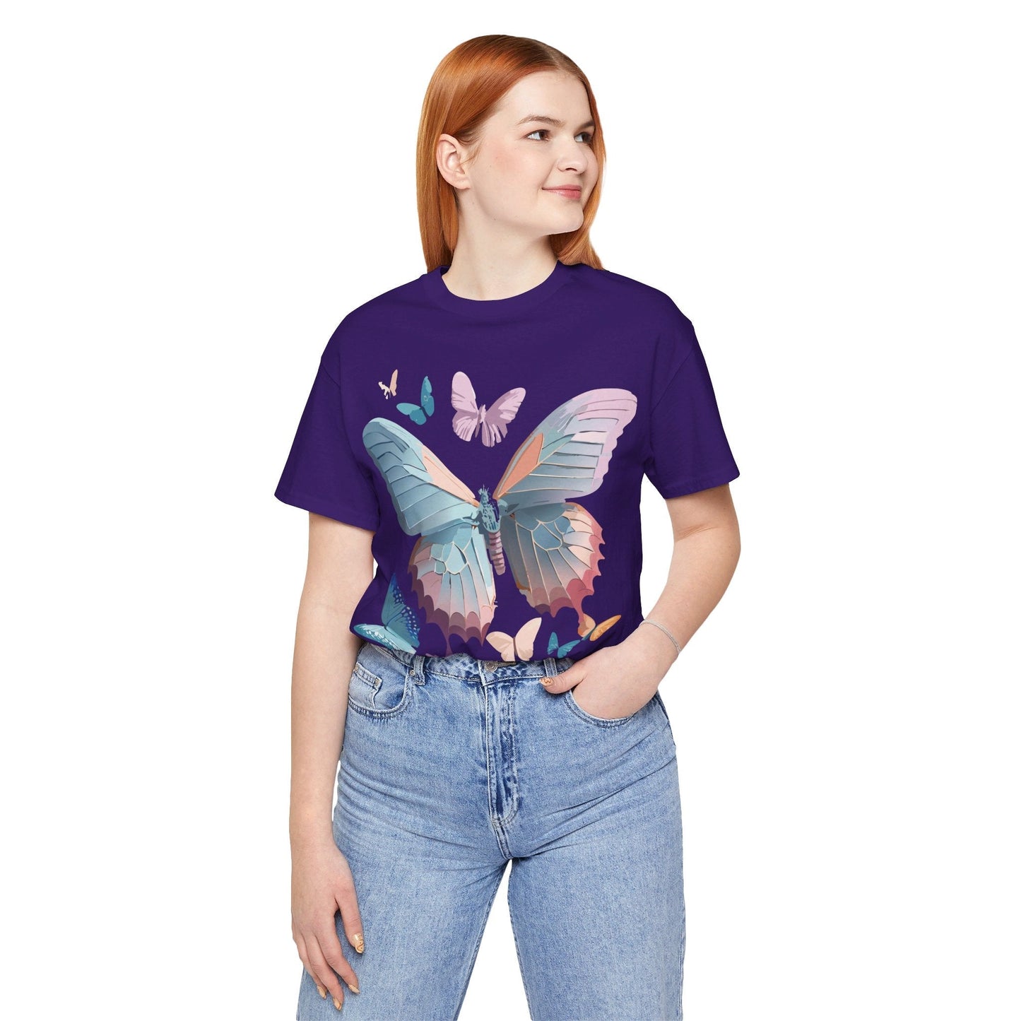 Adelpha Butterfly Graphic Tee Unisex Short Sleeve Vintage Art Design