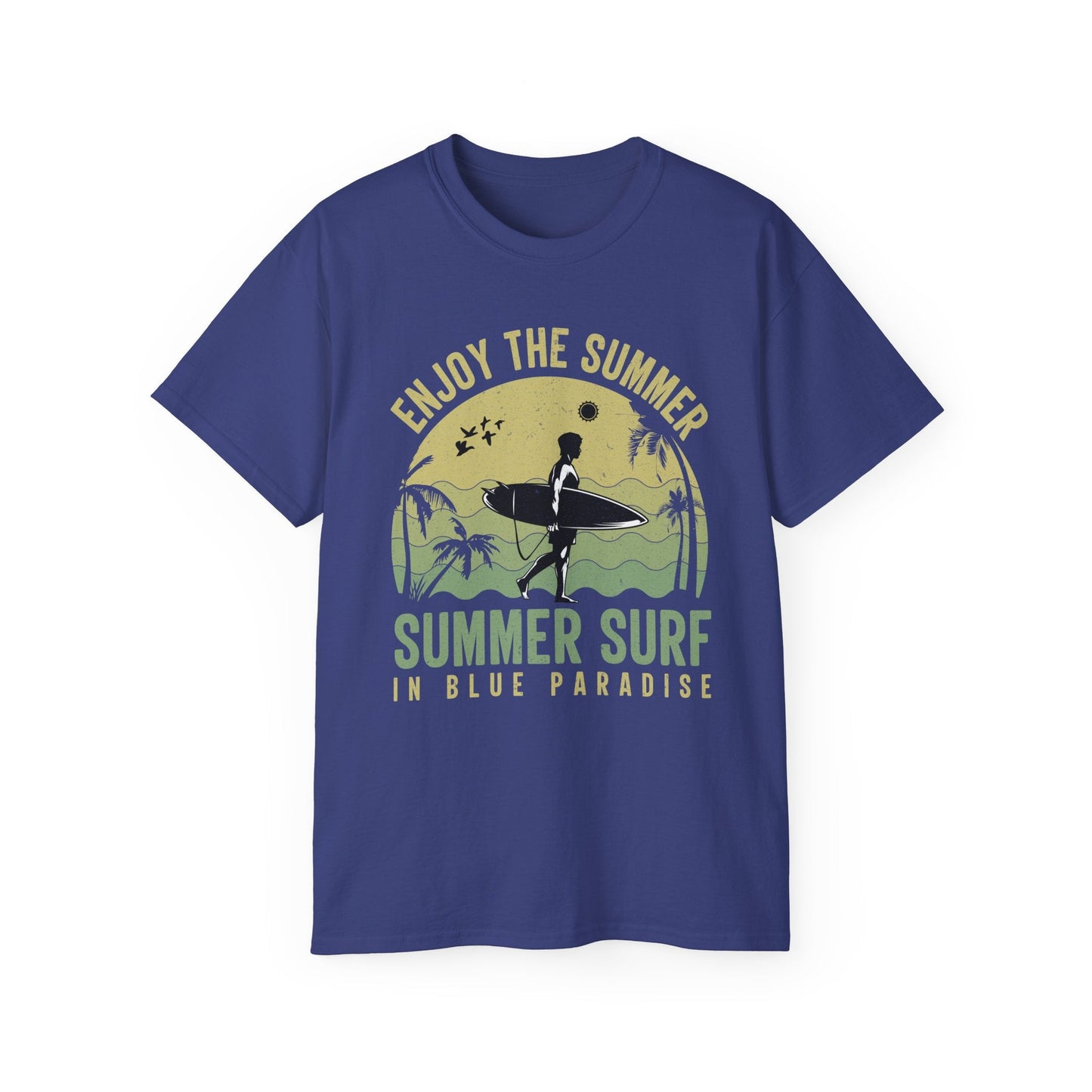 Summer Surf Art Design T Shirt TeeGallery Gildan 2000 Unisex Cotton Tee Apparel Collection