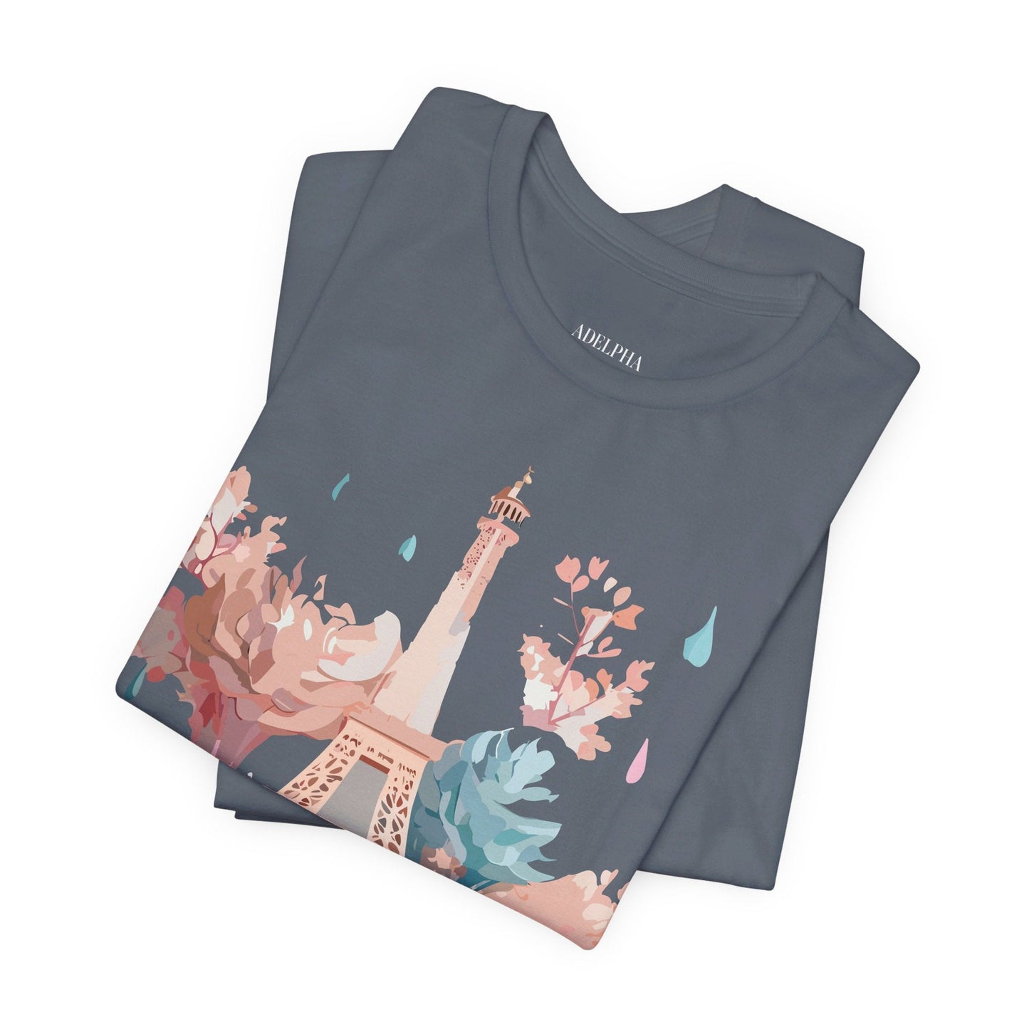 Unisex Paris Graphic Tee By Adelpha Vintage Inspired Tourist Shirt Short Sleeve Collection