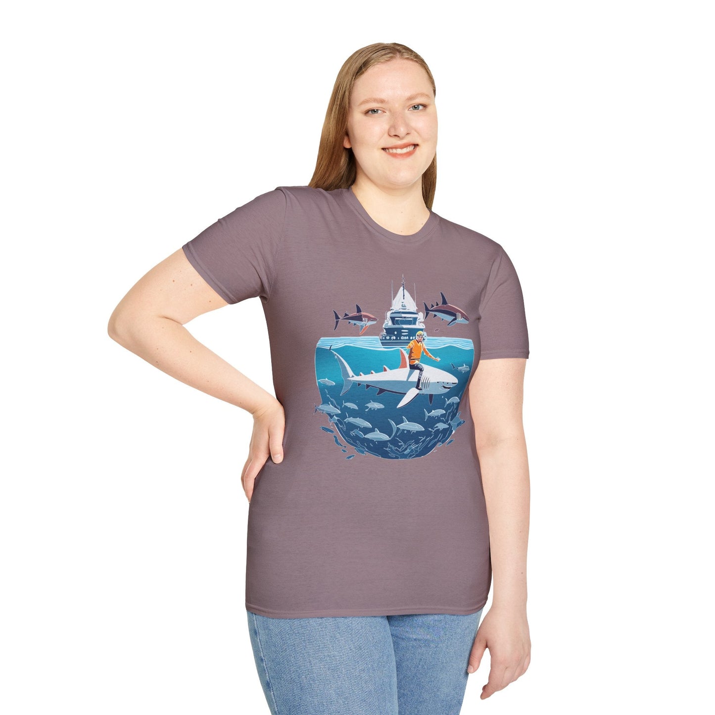Ocean Graphic Unisex Softstyle Cotton Tee 3