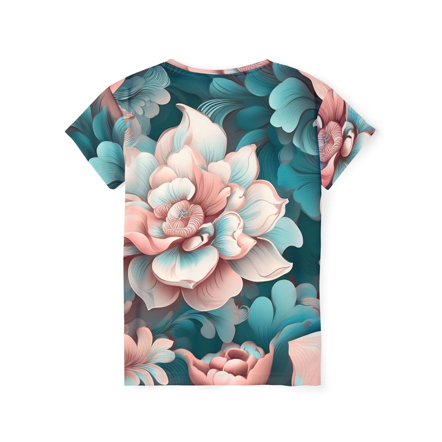 Women Poly T-Shirt with Floral Print