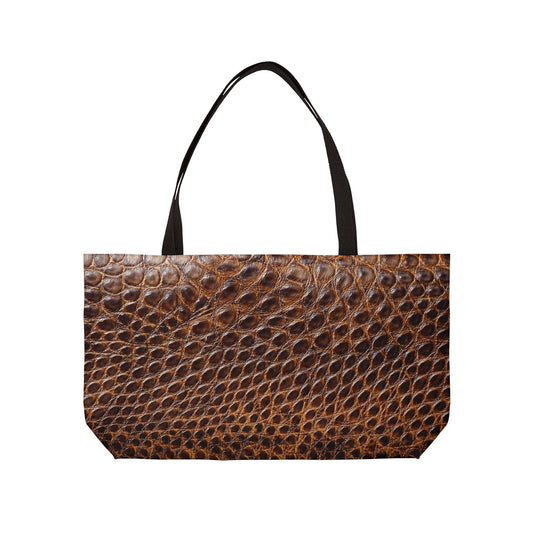 Leather Print Big Bag High-Quality 100% Spun Poly 24x13 Canvas Art Bag L-22