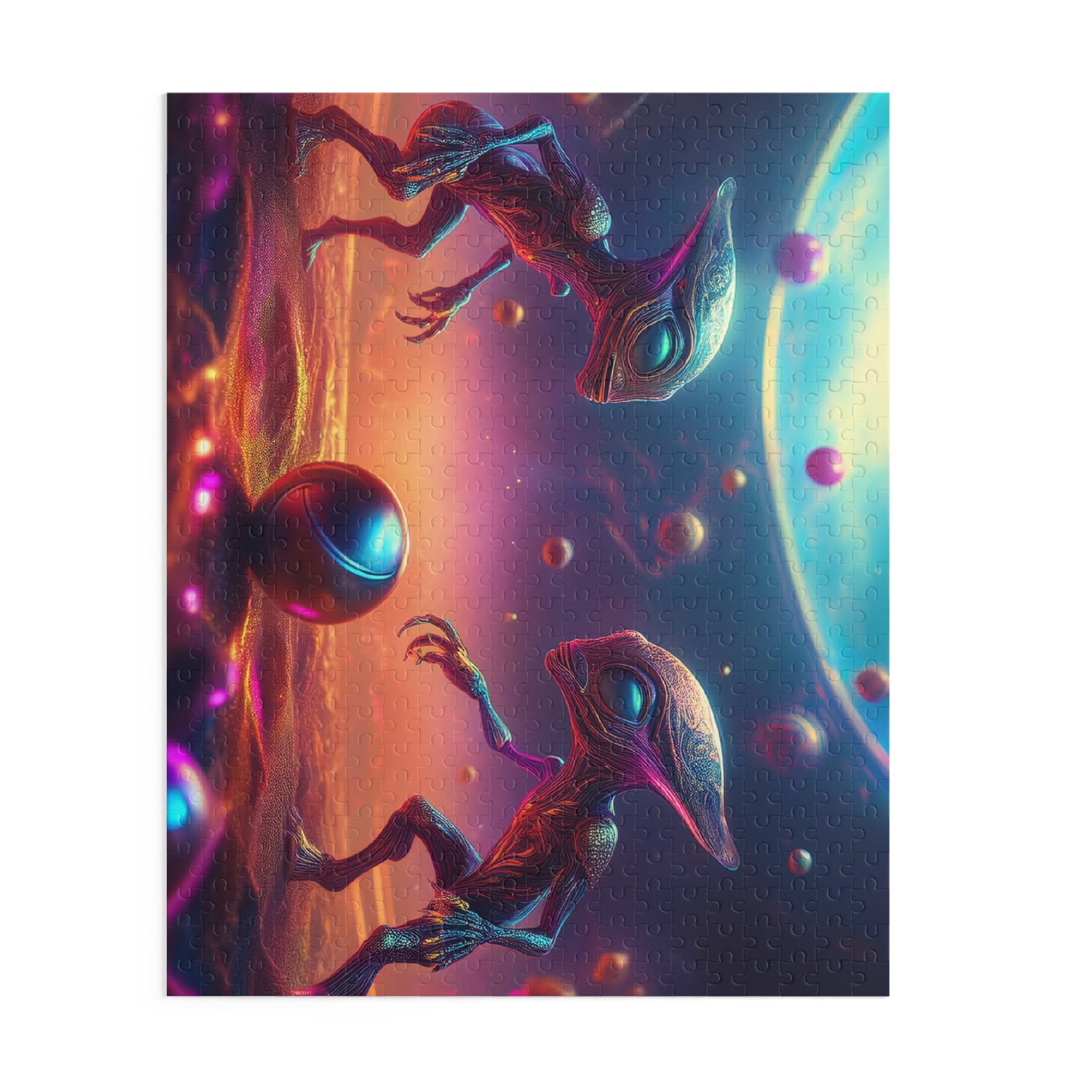 Aliens Puzzle 500-Chipboard Pieces in Box | Kids Puzzles Size: 16" x 20",  Ages 9+ and Family pn21