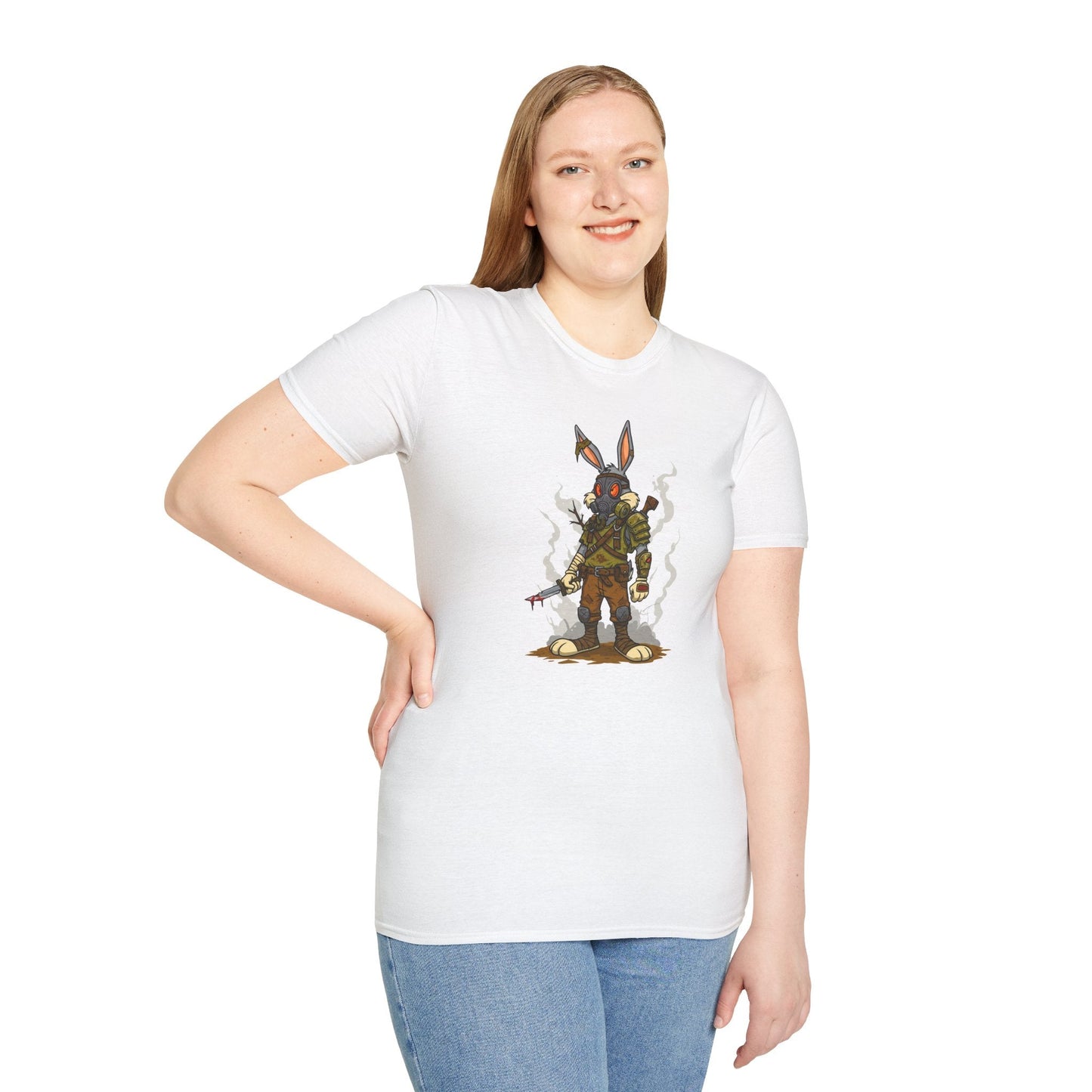 Bugs Bunny T Shirt Cartoon Graphic Tee Unisex Softstyle 64000 Gildan Premium Comfort