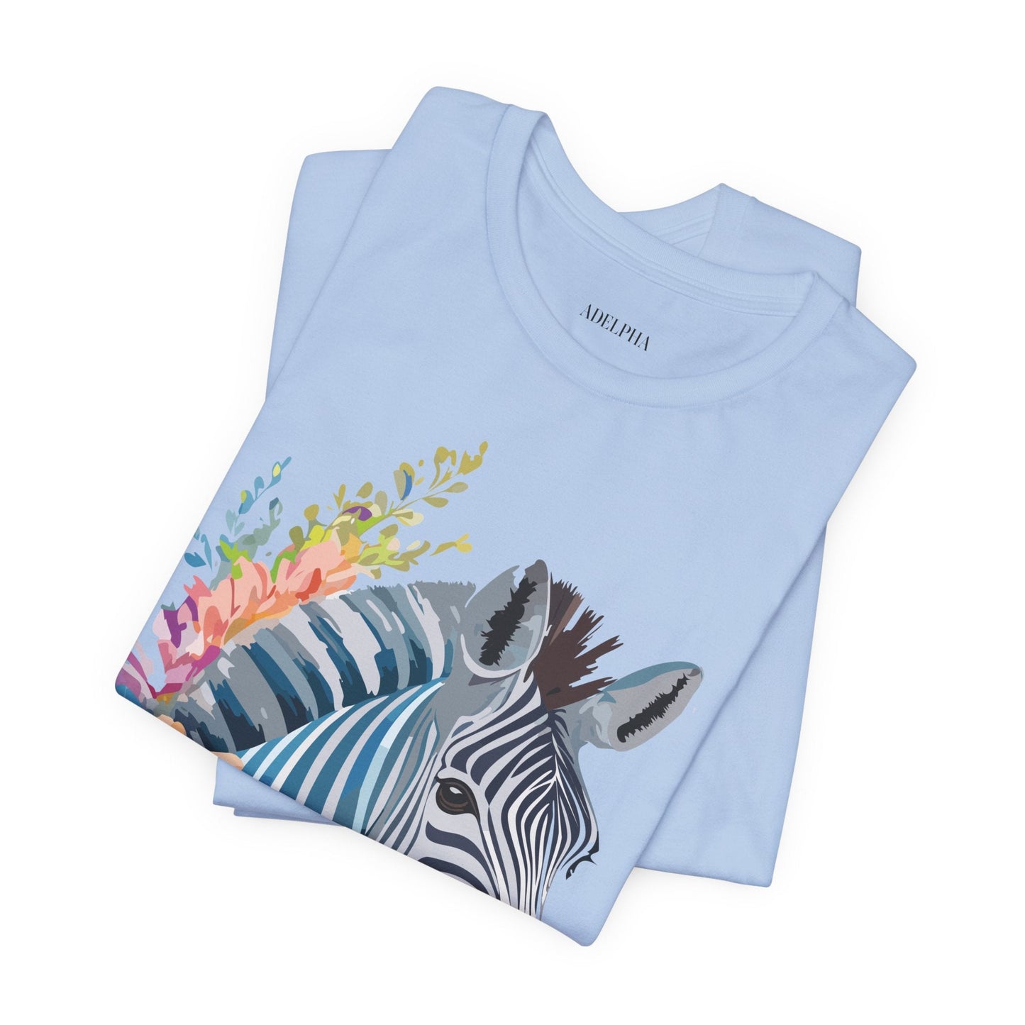 Zebra Graphic Unisex 100 Cotton Vintage Animal Art T-Shirt 2