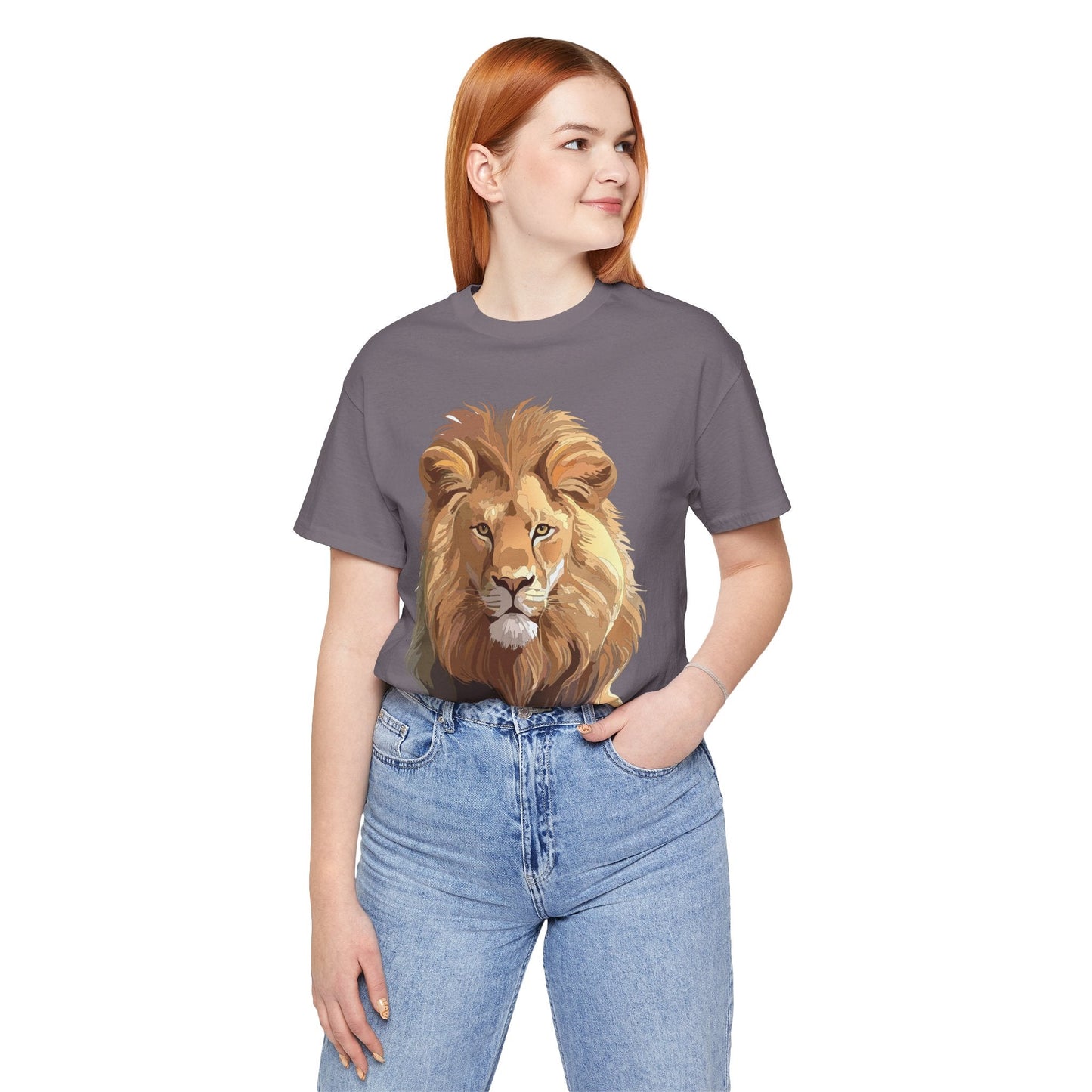 Unisex Animal Art Tee Shirt With Wild Animals Design Gildan 64000 Softstyle Cotton