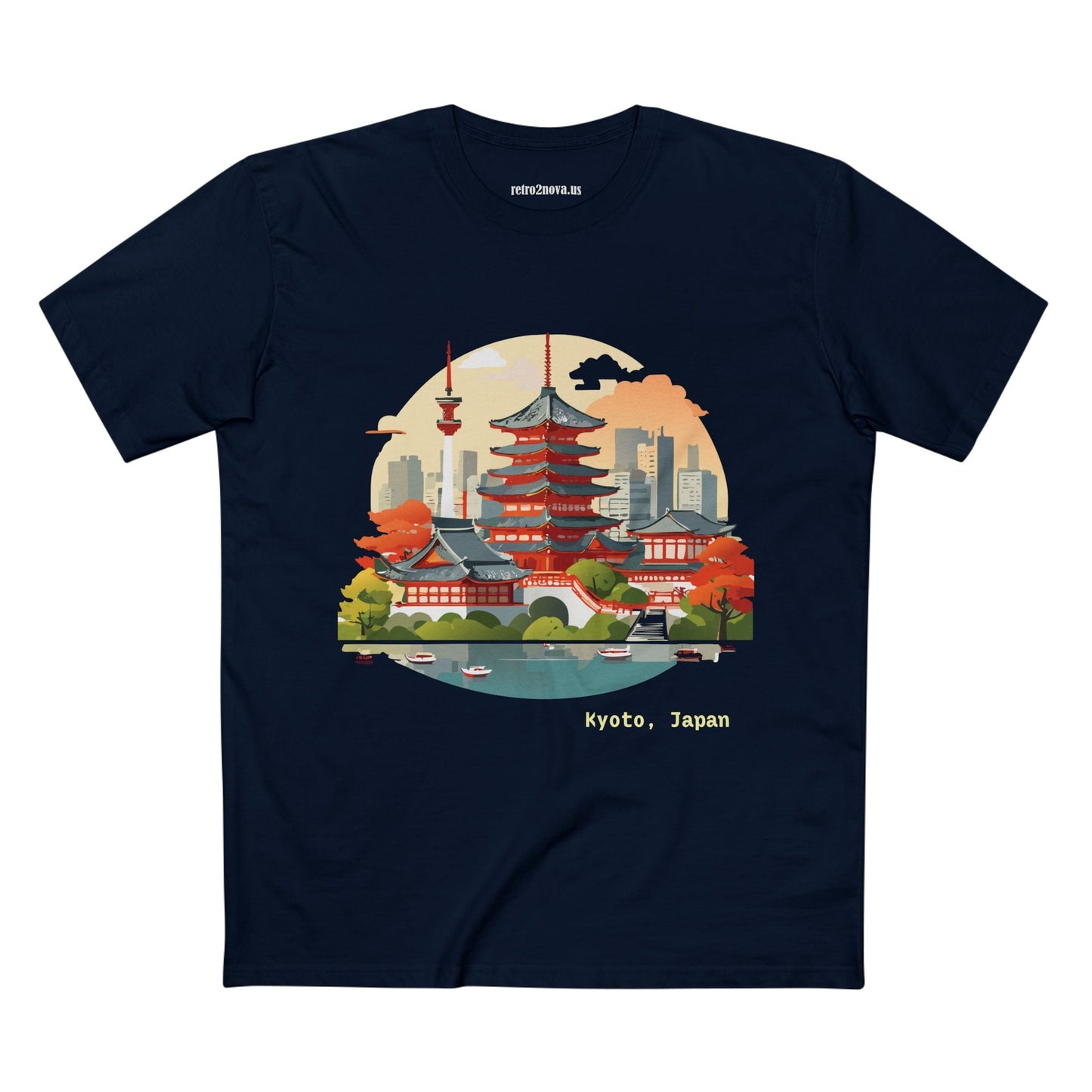 Travel Shirt Japan Tourist Shirt Unisex Premium Cotton Tee With Original Art Design Retro2Nova