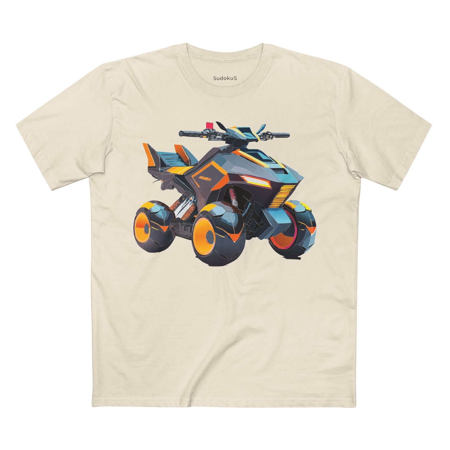 Moto Bike Graphic Unisex 100 Cotton Staple Tee 14