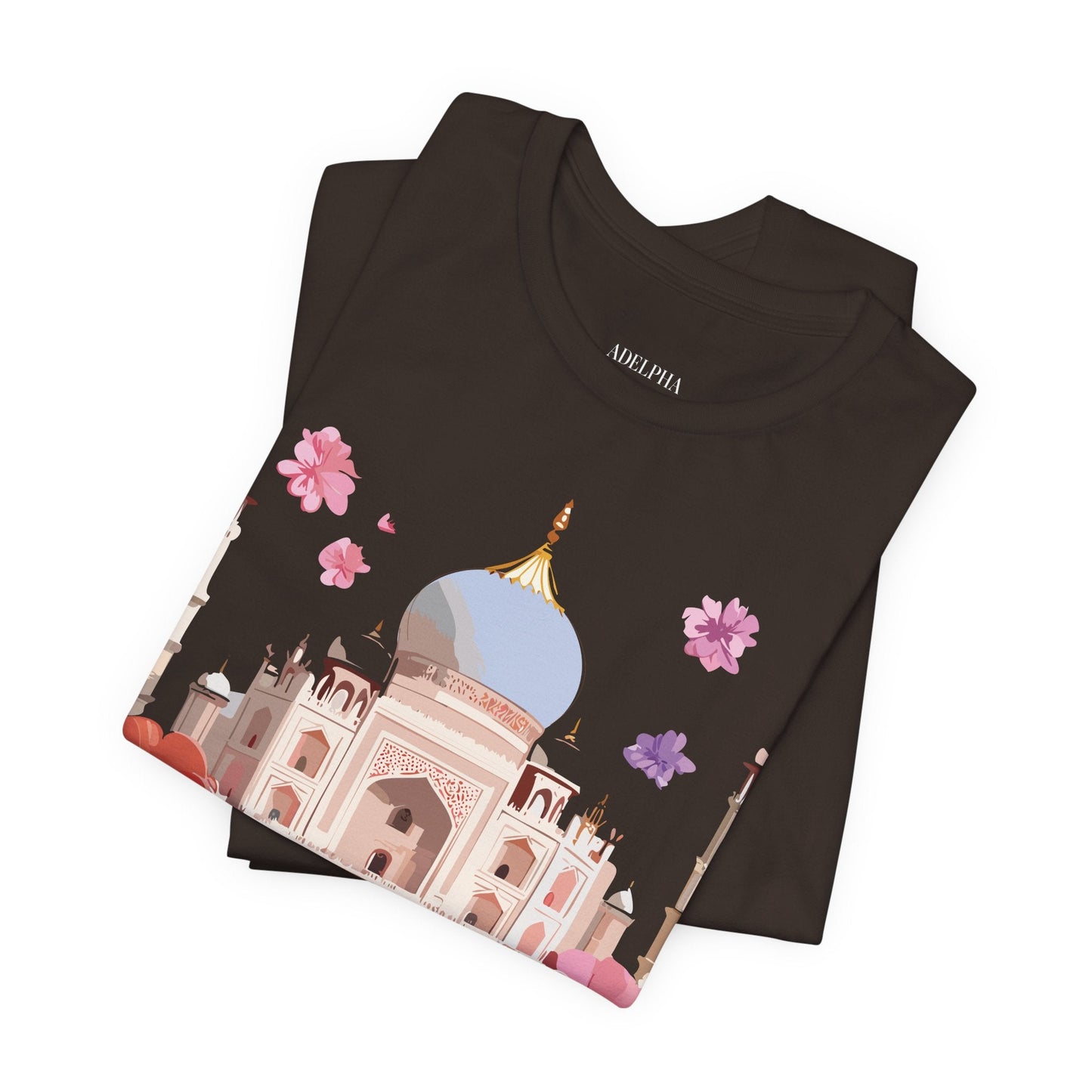 Taj Mahal Tourist Shirt Graphic Tee Unisex Vintage Inspired Adelpha Art Design Edition