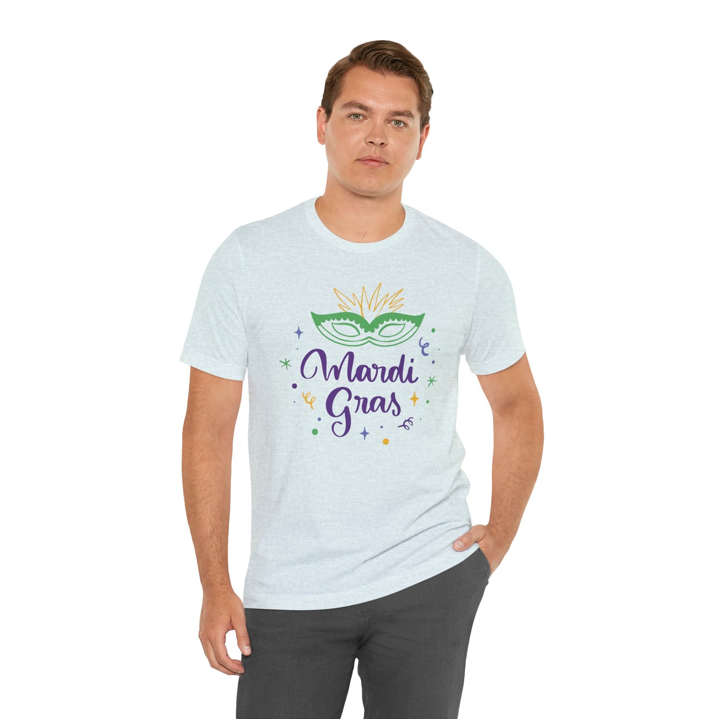 Tee-shirt en coton unisexe pour Mardi Gras