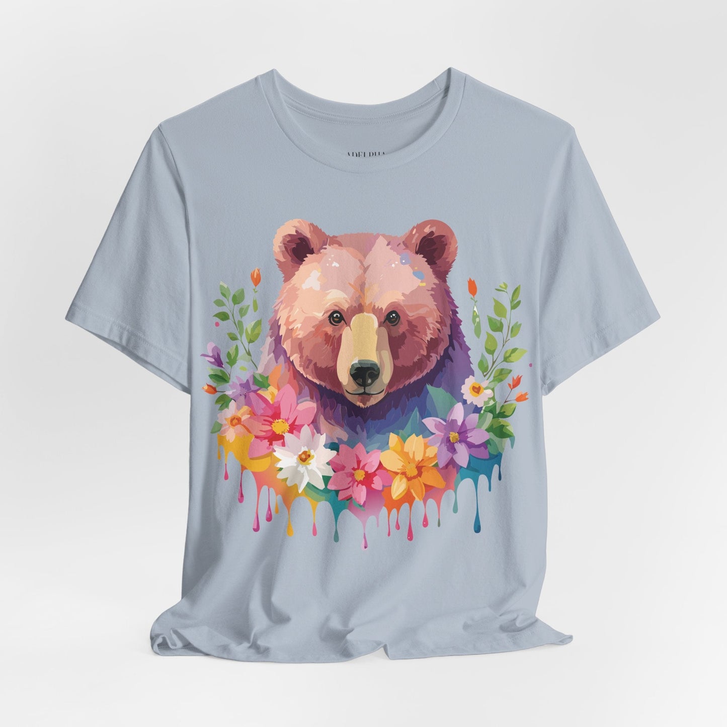 Bear Graphic T Shirt By Adelpha Unisex Short Sleeve Art Design Tee
