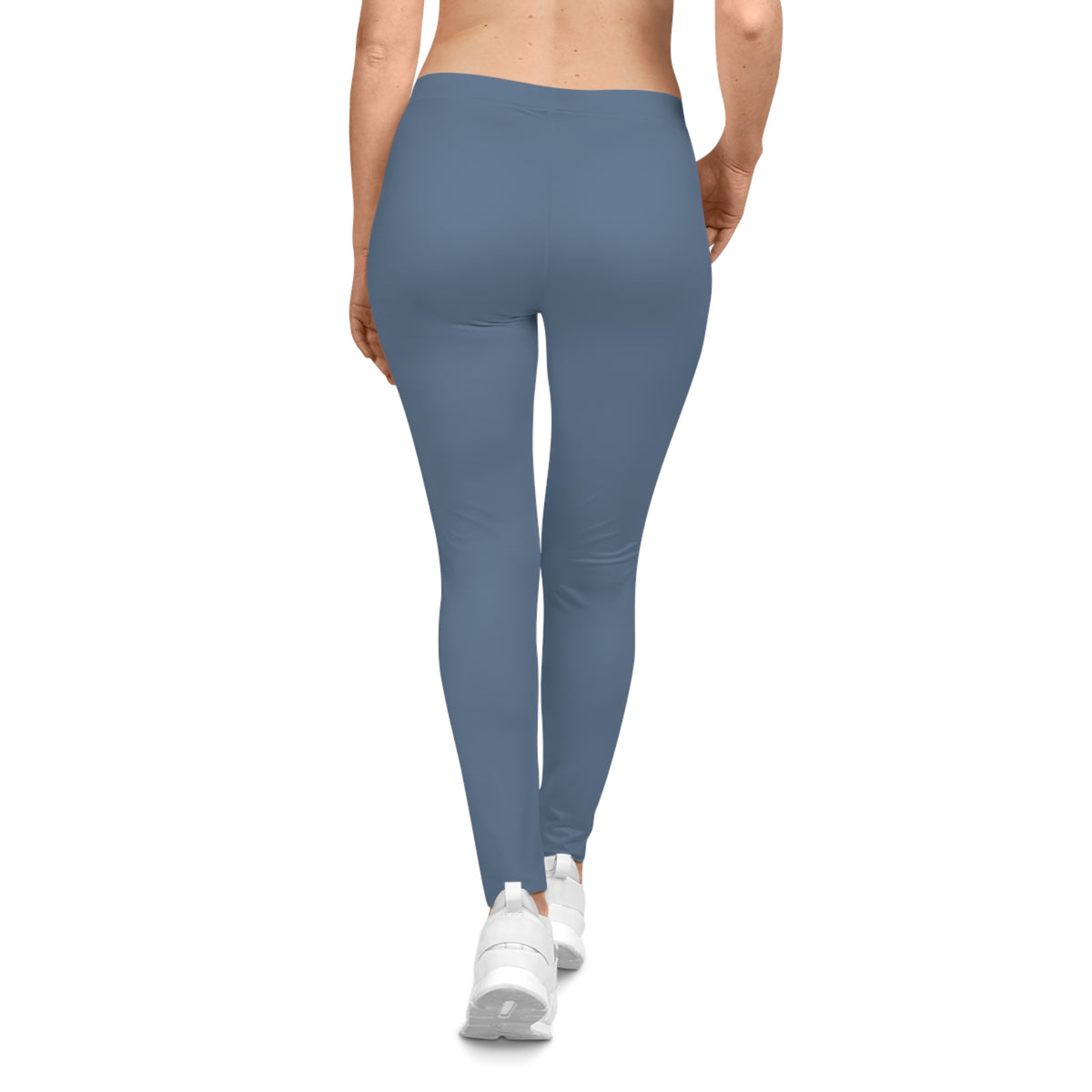 Eastern Blue Color Women's Poly-Span Casual Leggings XS-2XL