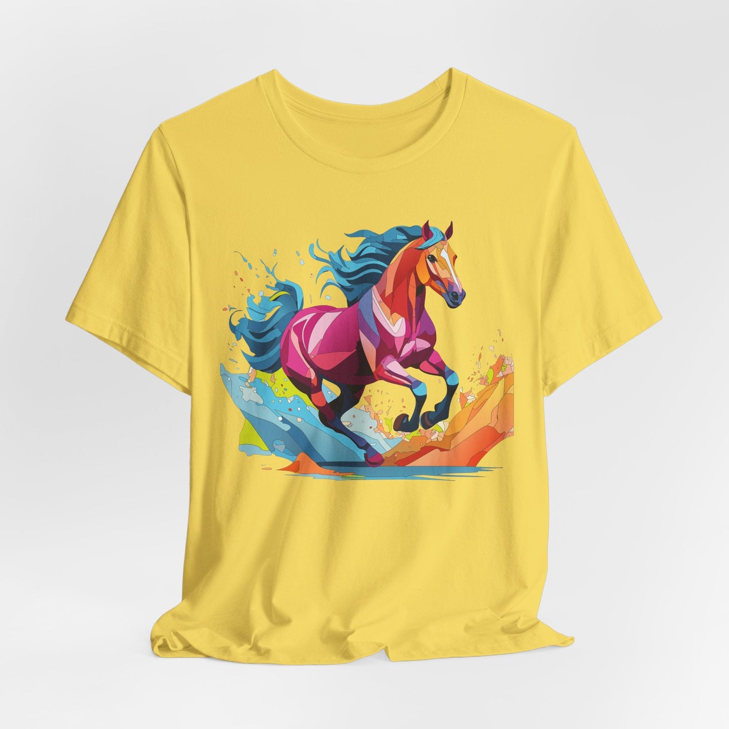 Unisex Animal Tee Shirt With Wild Animals Art Design Short Sleeve Casual Wear Everyday