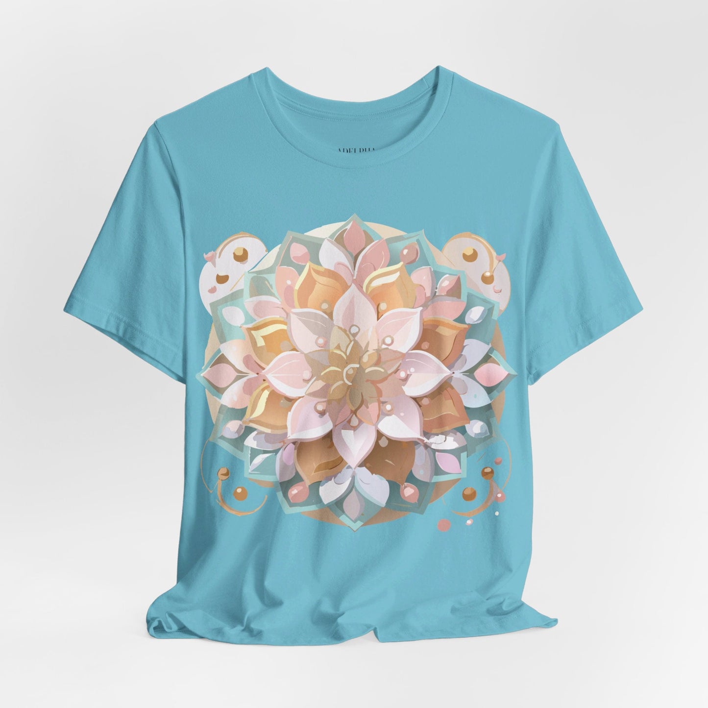 Mandala Graphic Unisex 100 Cotton Vintage Floral Artwork Tee 11