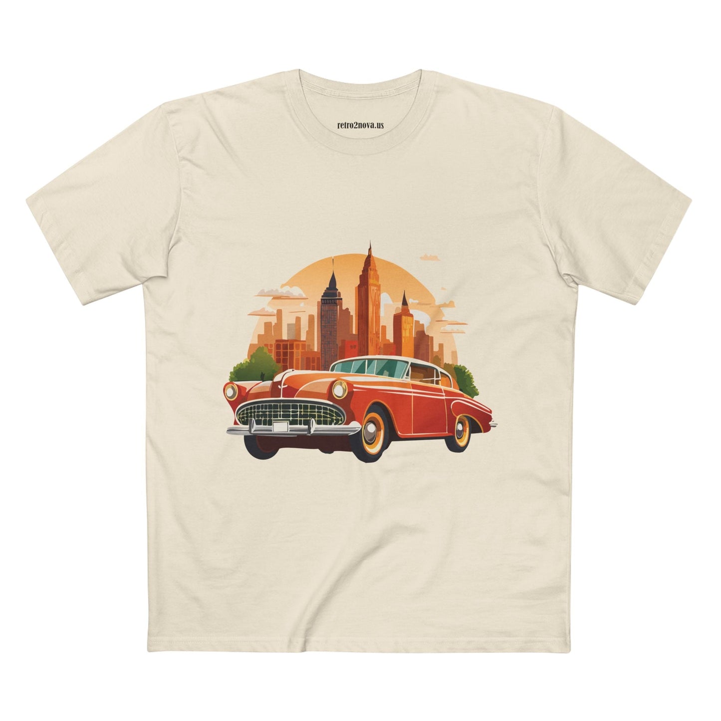 Retro Car Shirts Vintage Car Shirts RC1 Unisex Premium Cotton Tee With Original Art Design