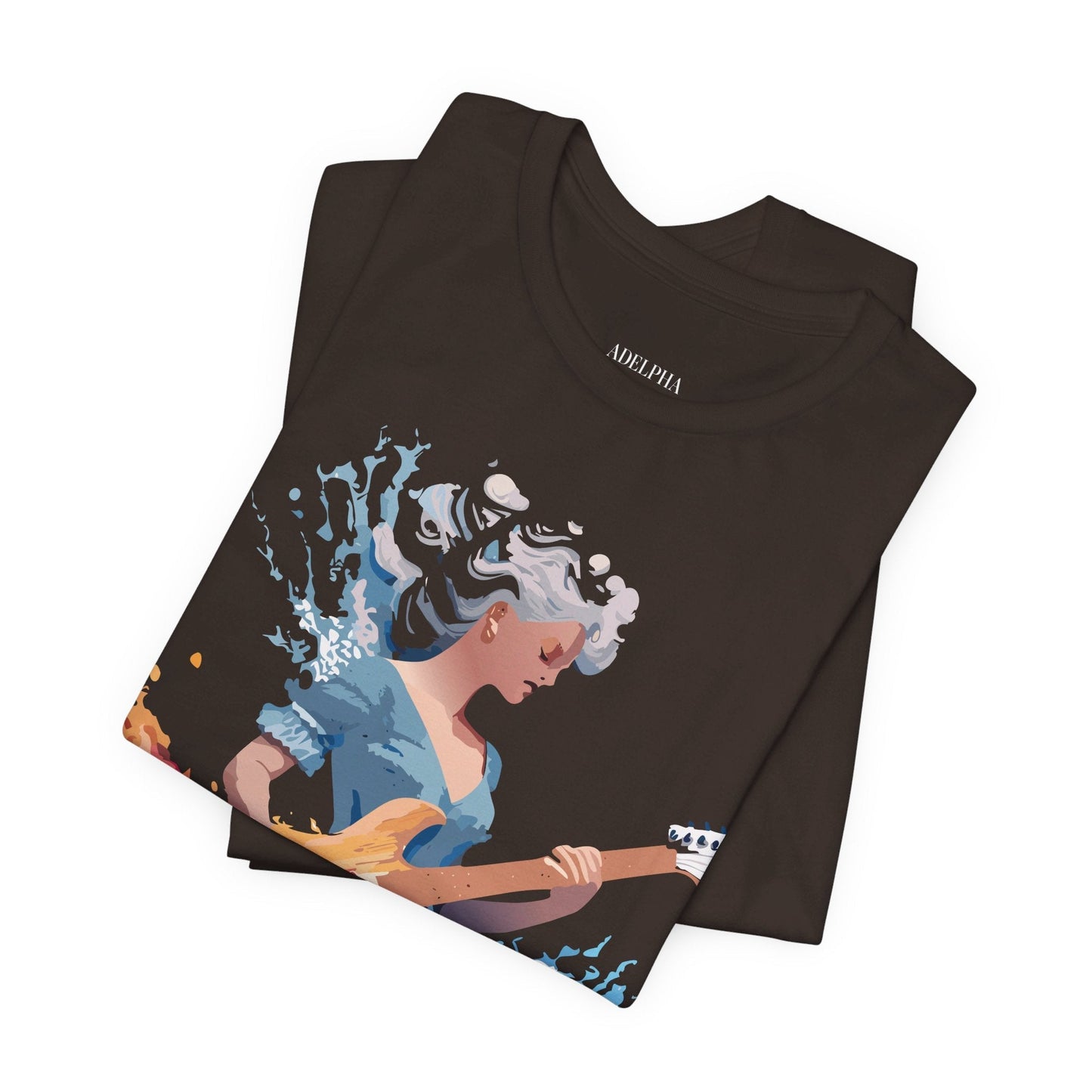 Music Graphic Unisex 100 Cotton Vintage Art with Musical Elements Tee 47