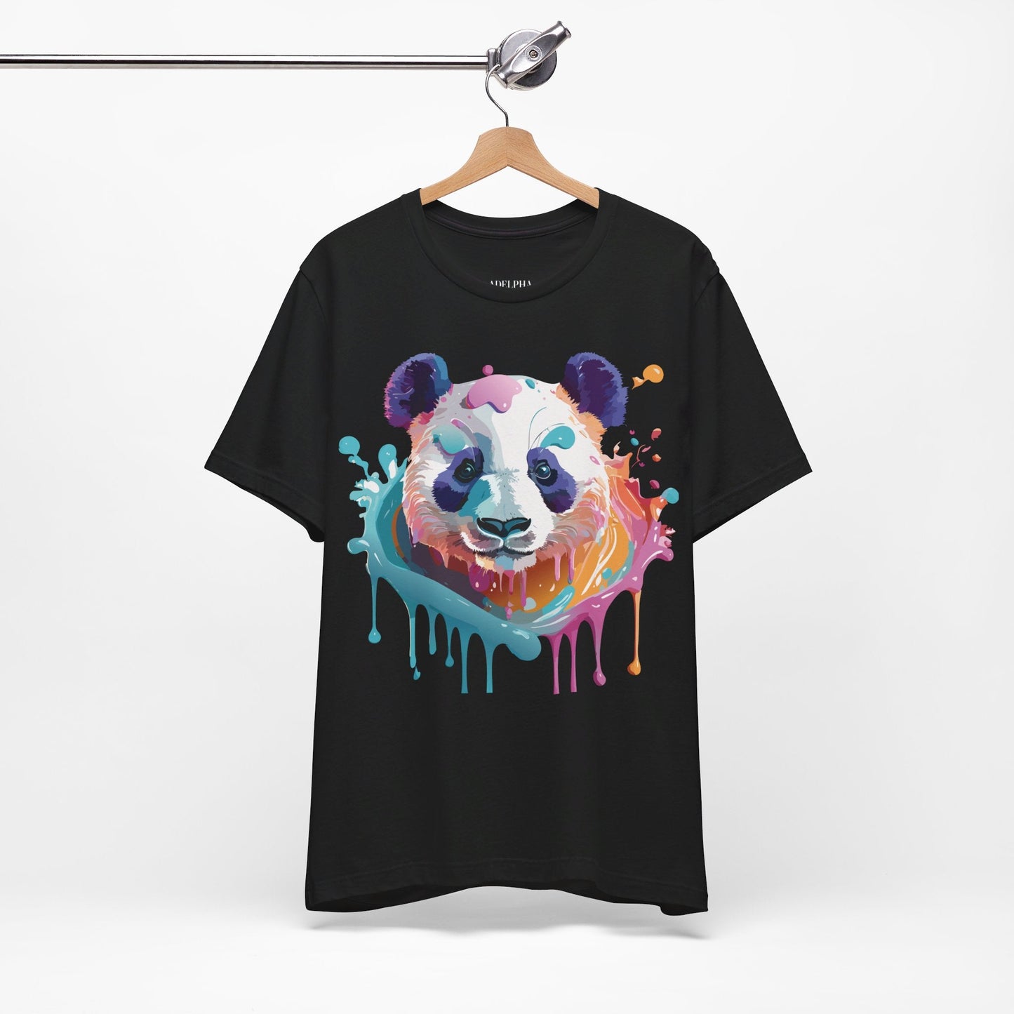 Panda Graphic Unisex 100 Cotton Vintage Art with Animal T-Shirt 12