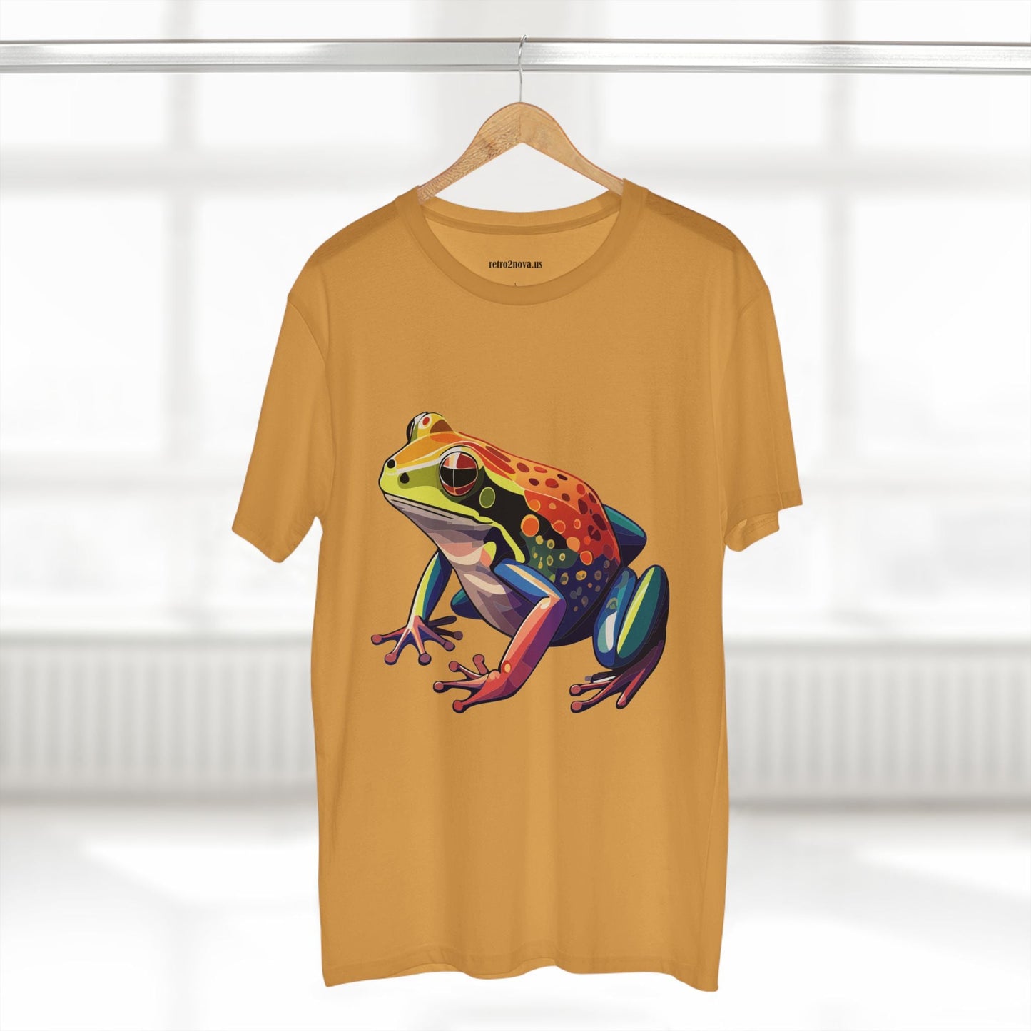 Unisex Premium Cotton Tee Frog Animal Shirt Original Art Design Retro2Nova Art Collection Exclusives