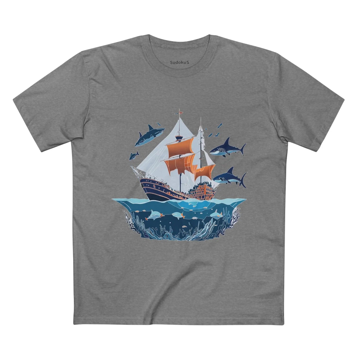 Ocean Coast Graphic Unisex 100 Cotton Staple Tee 32