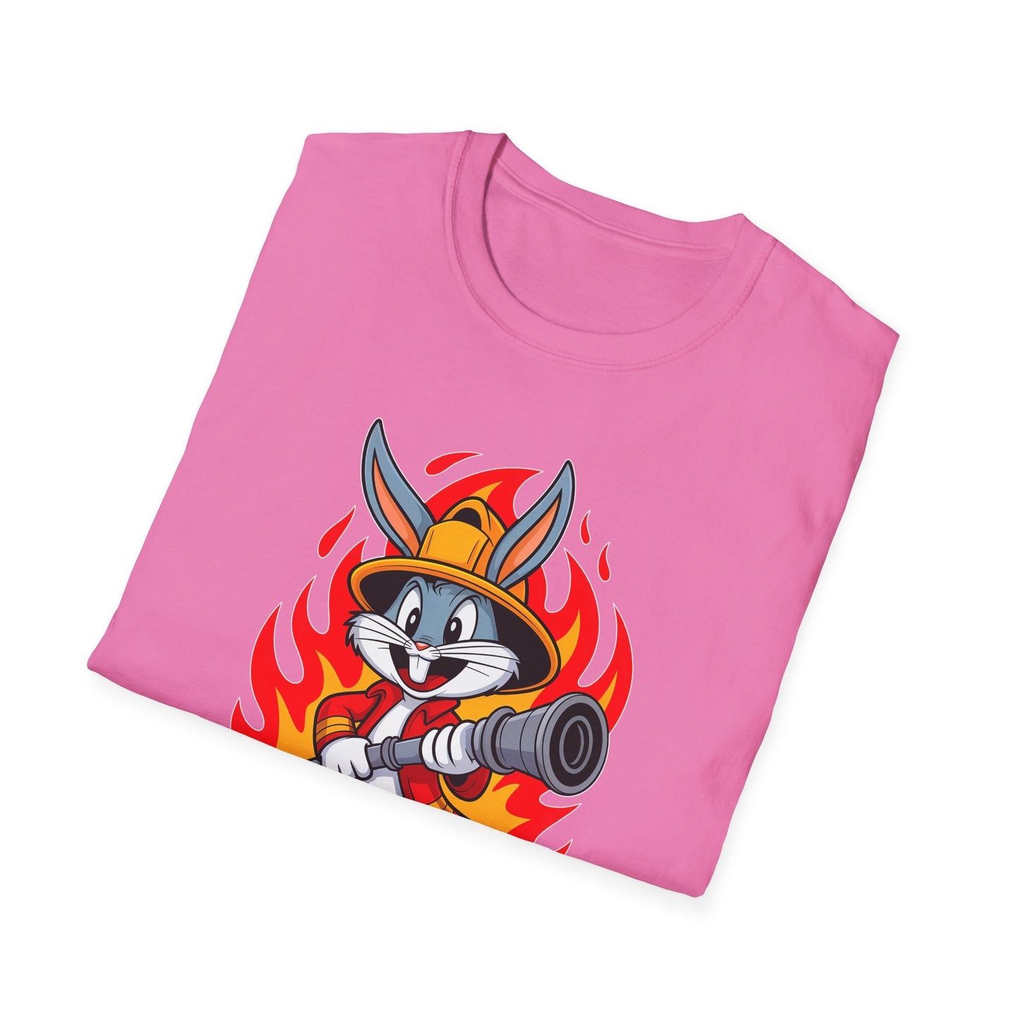 Bugs Bunny T Shirt Unisex Cartoon Graphic Tee 100 Percent Ring Spun Cotton Softstyle
