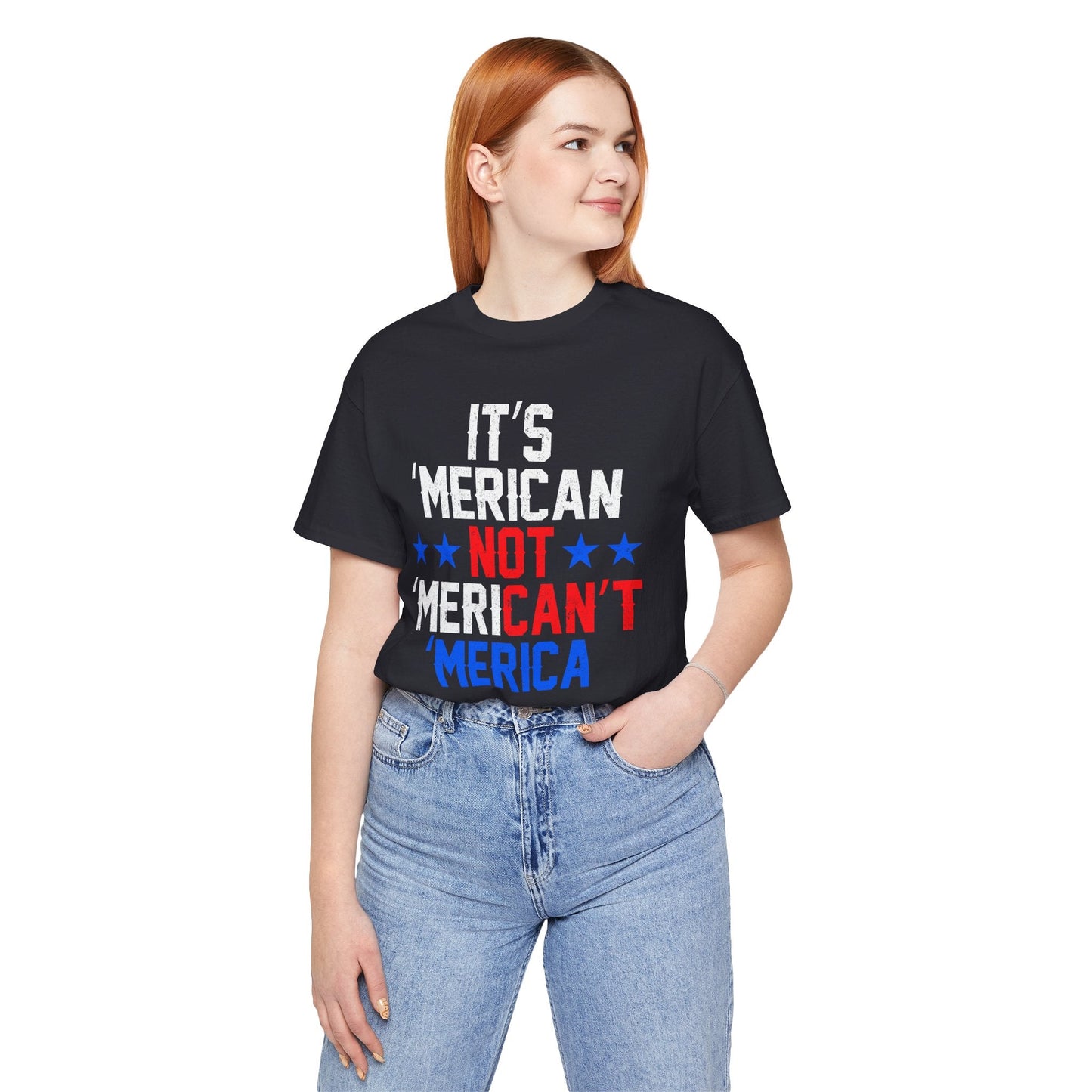 Patriotic USA Stars Graphic Unisex Cotton T-Shirt a5
