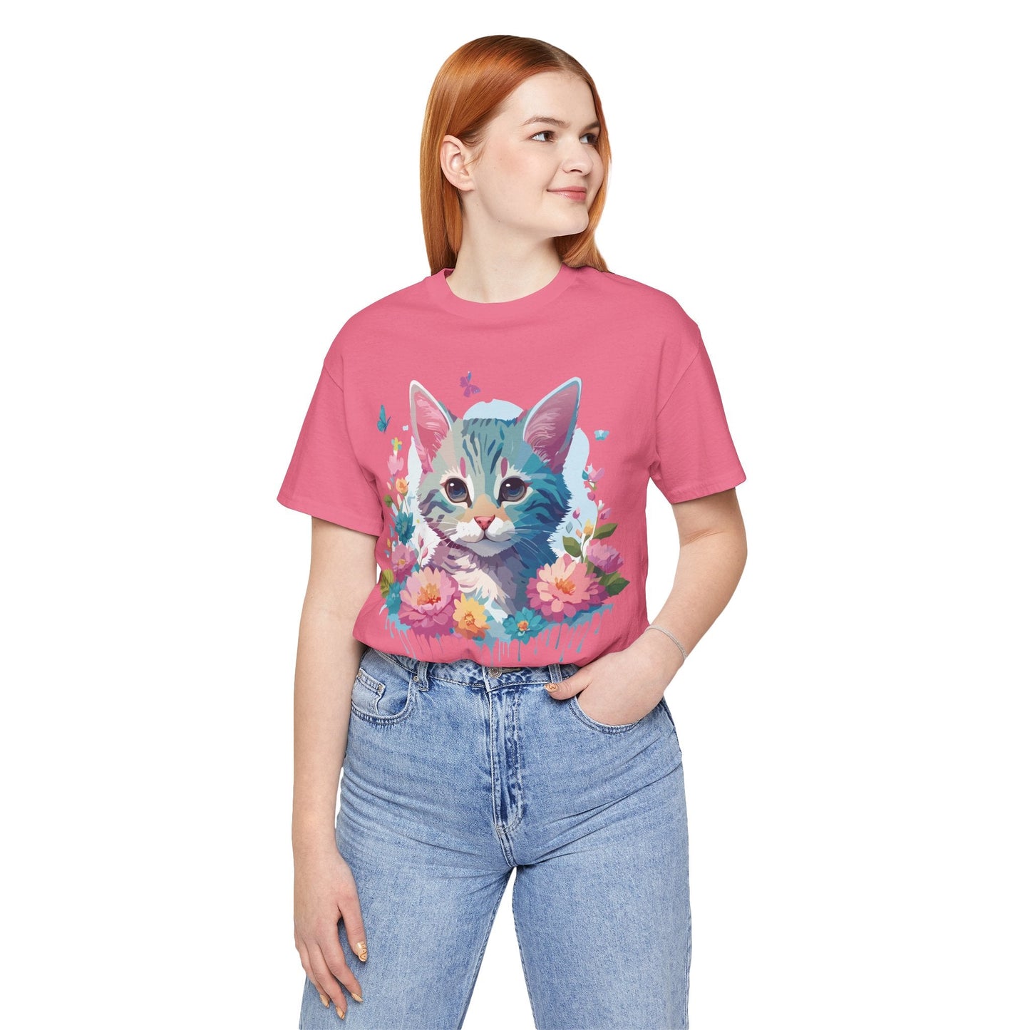Cat Graphic Tee Unisex Jersey Short Sleeve Shirt Adelpha Art Design
