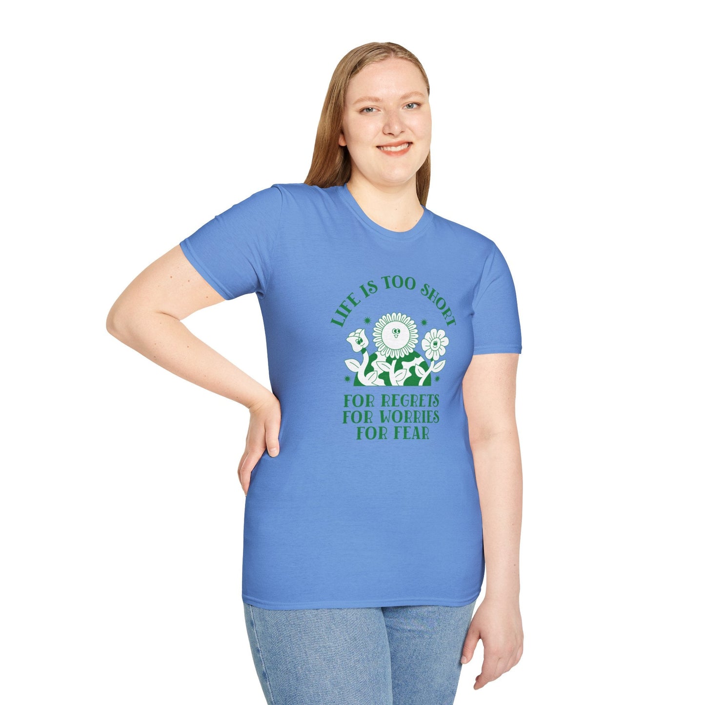 Positive Slogan T Shirts With Positive Words Tee Shirt Good Quotes Unisex Gildan Softstyle 64000 100 Percent Cotton