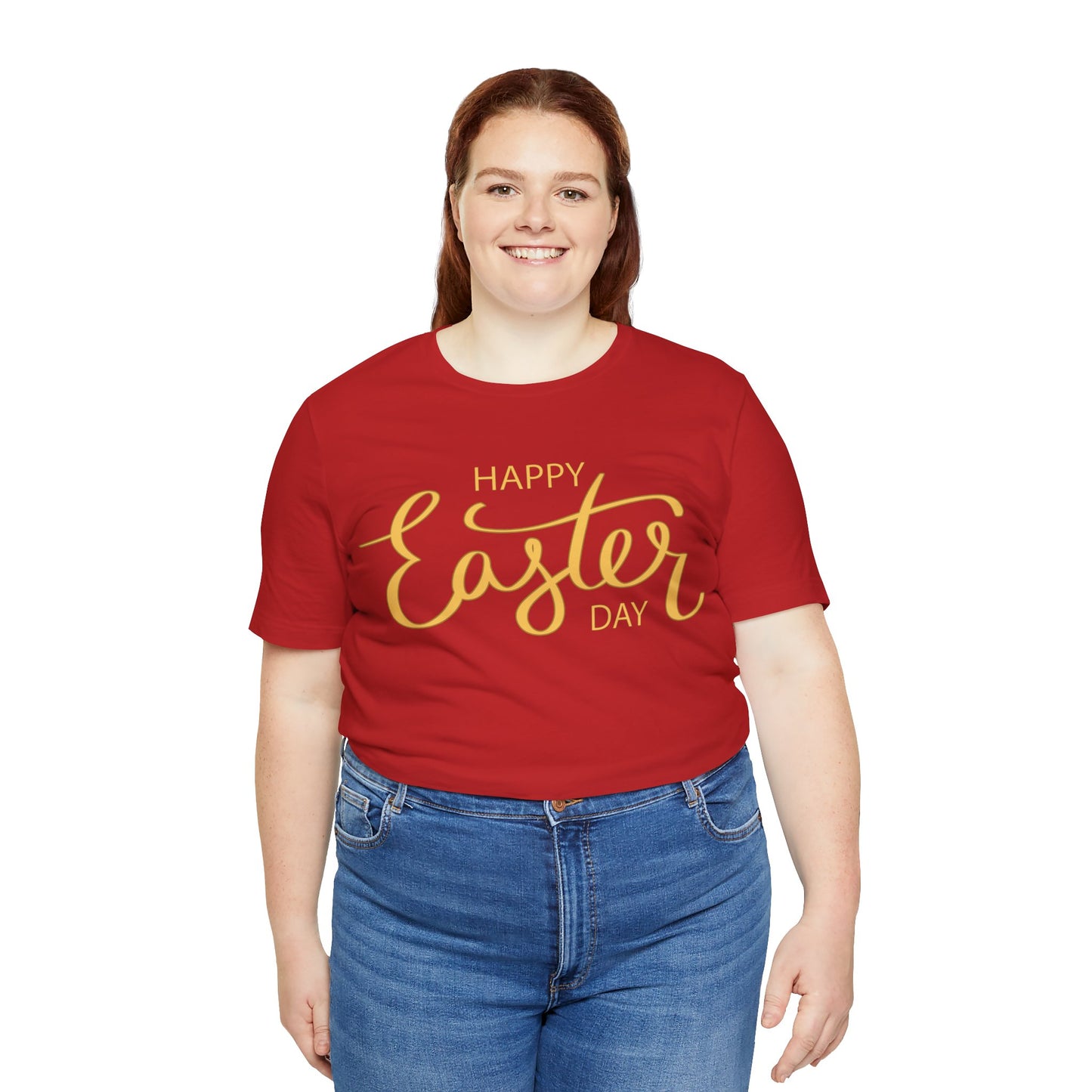 Unisex Cotton Tee Shirt with Easter Prints