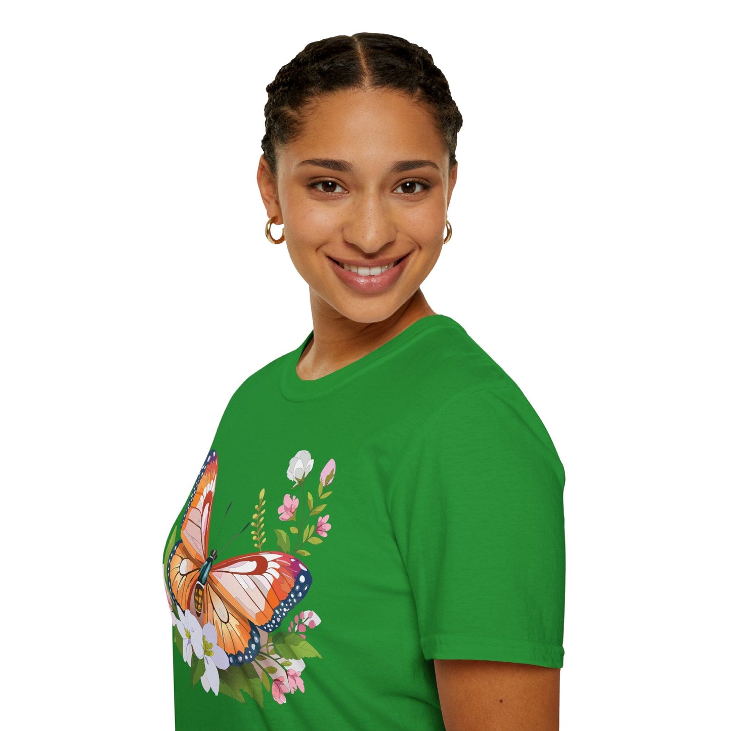 Butterfly Shirt Unisex T Shirt Gildan 64000 Softstyle 100 Percent Ring Spun Cotton