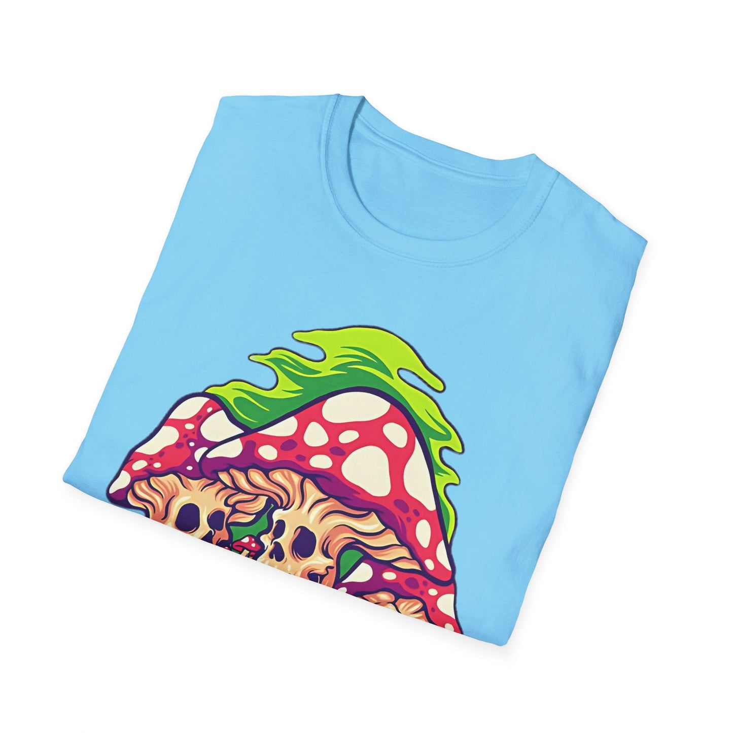 Mashroom Tee Shirt Unisex Softstyle Gildan 64000 Cotton With Funny Mashroom Design