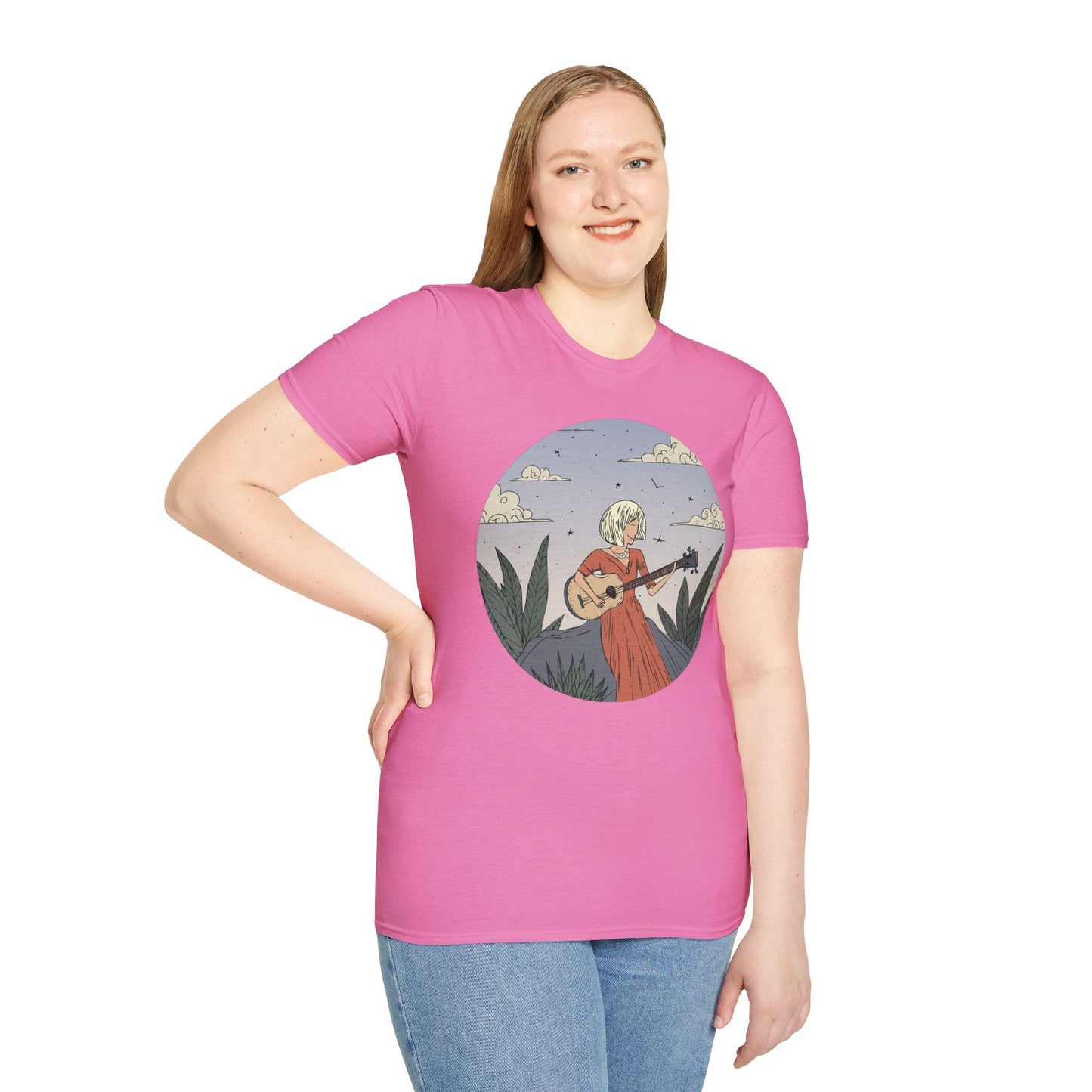 Womens Graphic T Shirts Art Design Tee Unisex Softstyle Gildan 64000 100 Percent Cotton